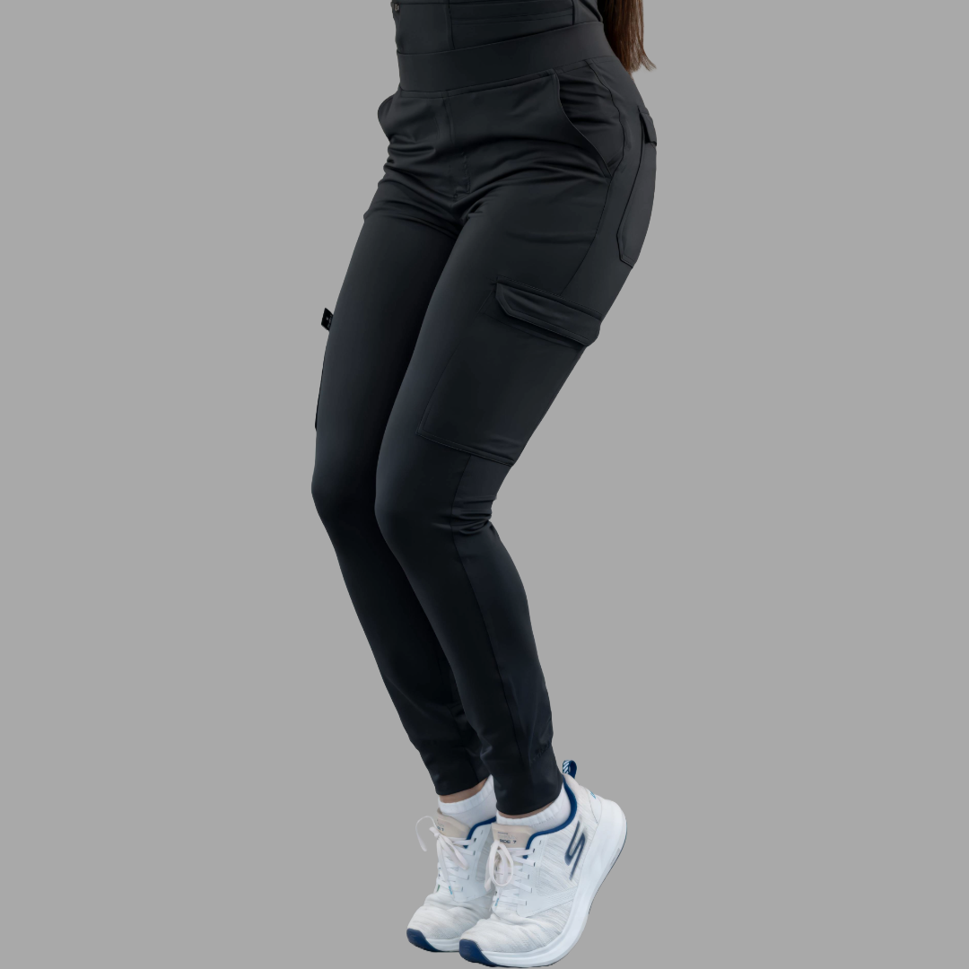 Women's Pants 901 Black, Super Stretch Scrubs