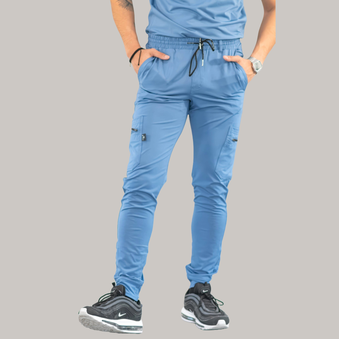 Men's Jogger Pants 901 Cornflower Blue Super Stretch, Scrubs 901