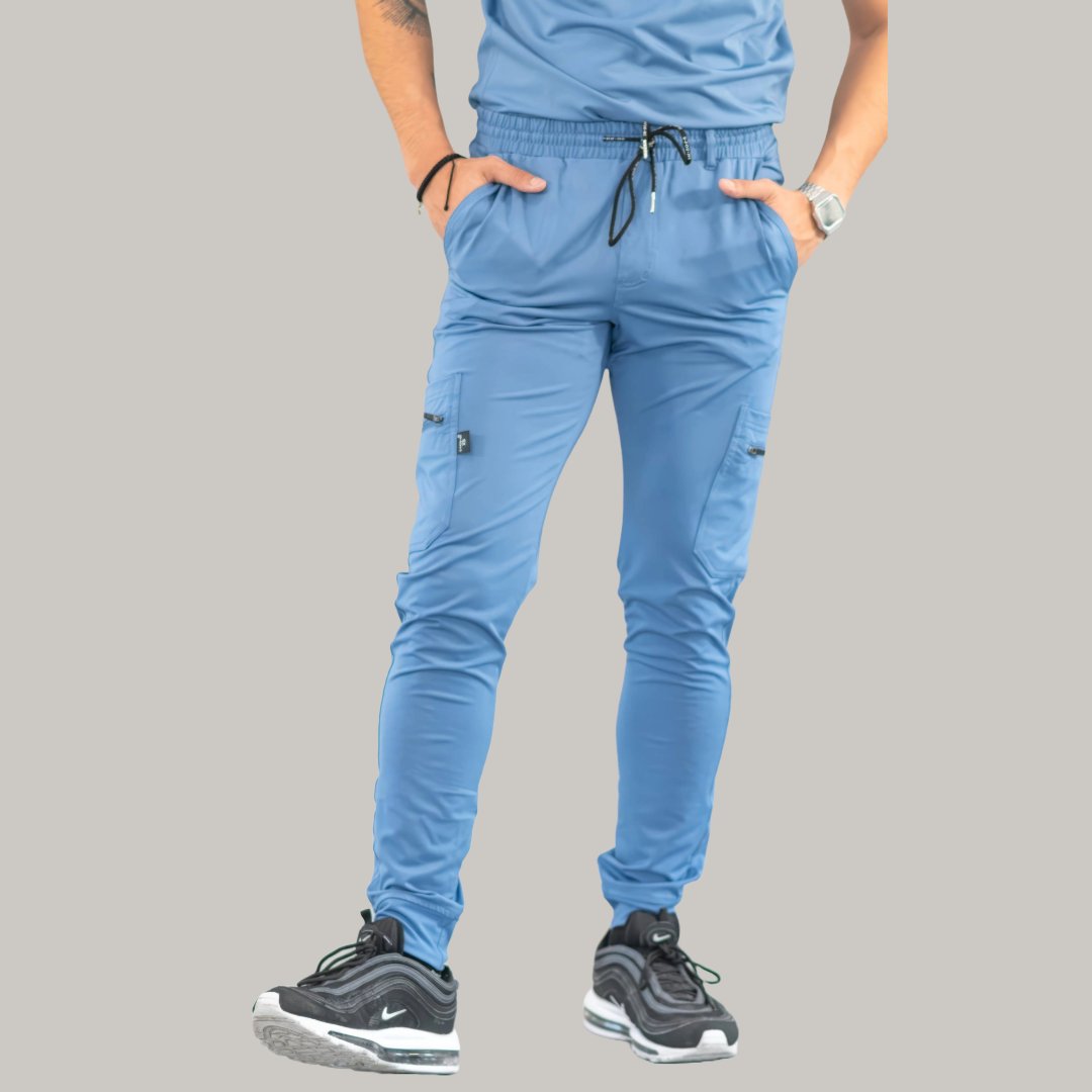 Men's Jogger Pants 901 Cornflower Blue Super Stretch, Scrubs 901