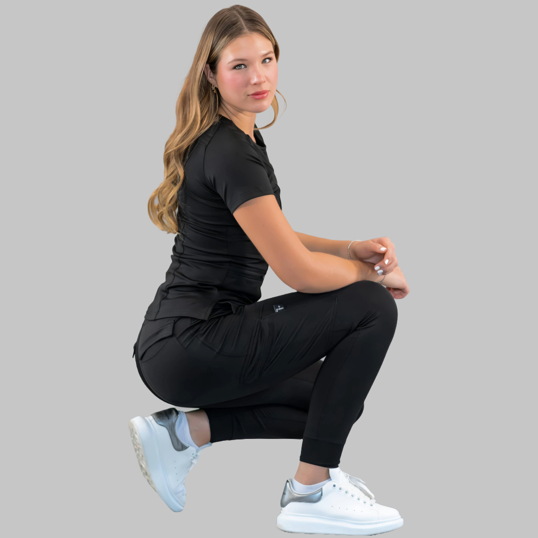 Women's Pants 901 Black, Super Stretch Scrubs