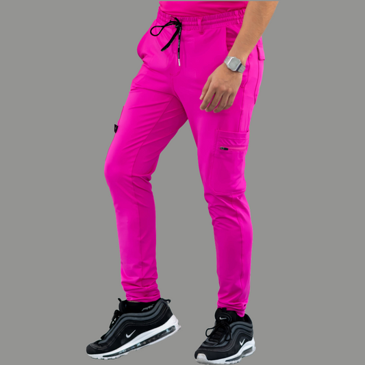 Men's Jogger Pants 901 Hot Pink Super Stretch, Scrubs 901