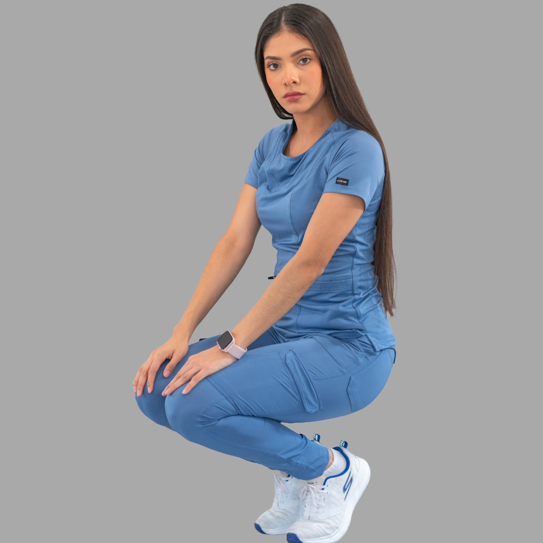 Women's Joggers 901 Cornflower Blue, Super Stretch Scrubs