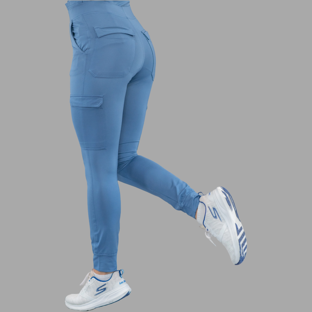Women's Joggers 901 Cornflower Blue, Super Stretch Scrubs