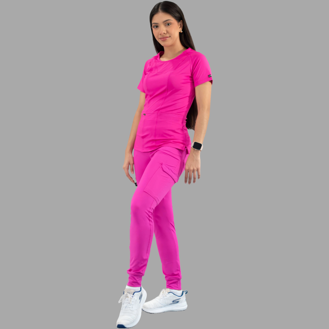 Women's Top 901 Fuchsia, Super Stretch Scrubs