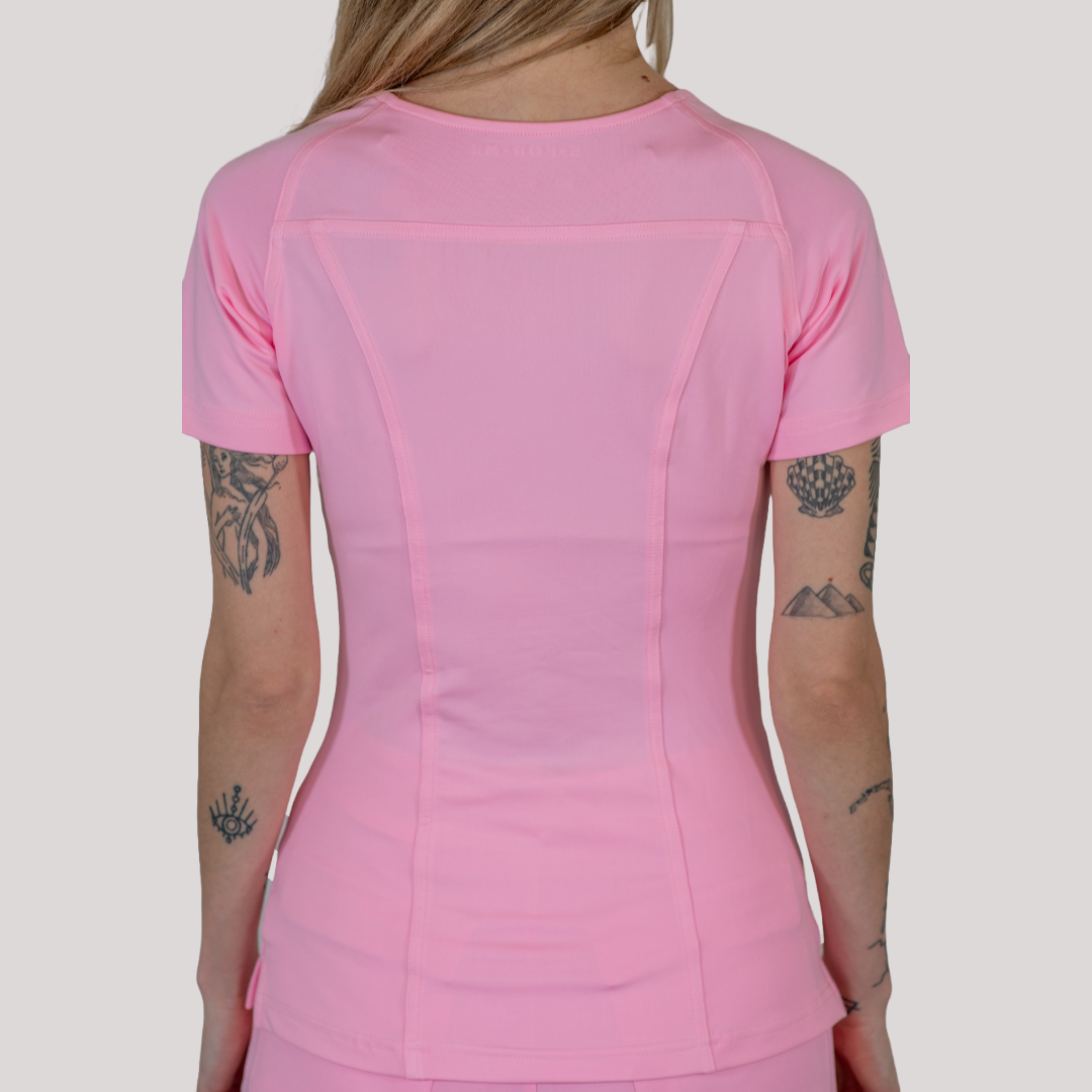 Women's Top 901 Pale Pink, Super Stretch Scrubs