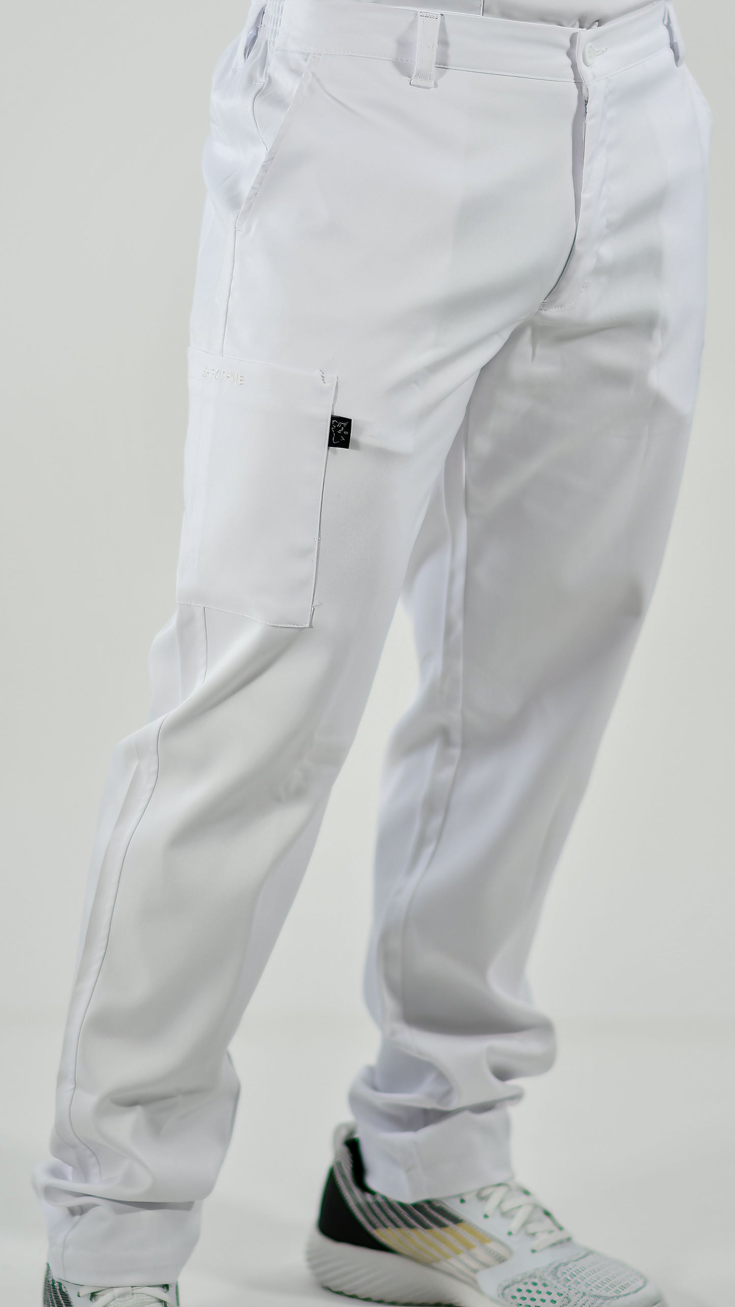 Men's Pants 201 Alviero Stretch White