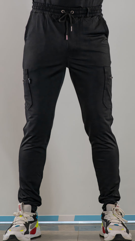 Men's Scrub Jogger Pants 901 Black Super Stretch