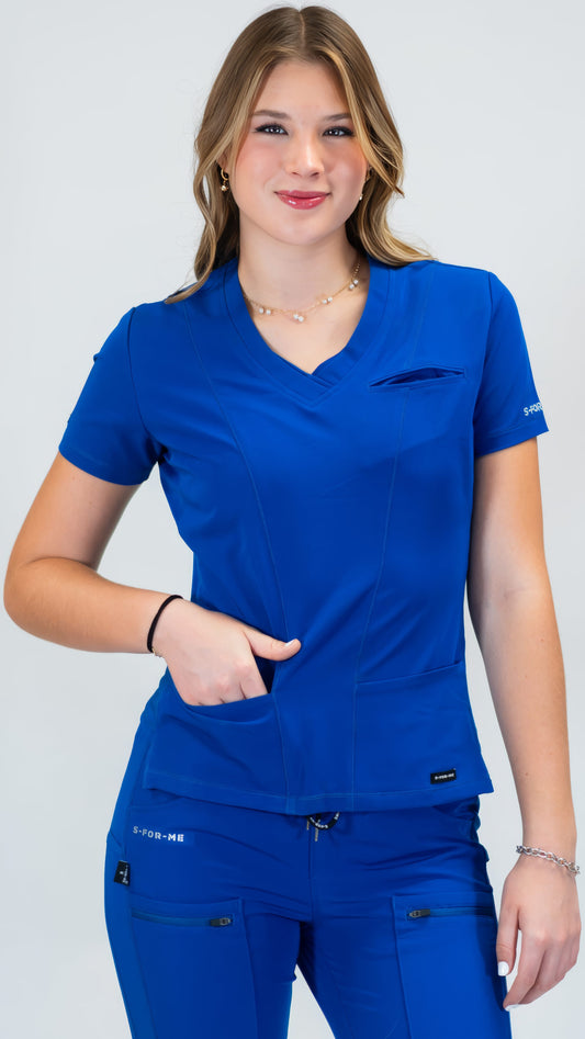 Women’s Waterproof Royal Blue Top, Scrubs style 300