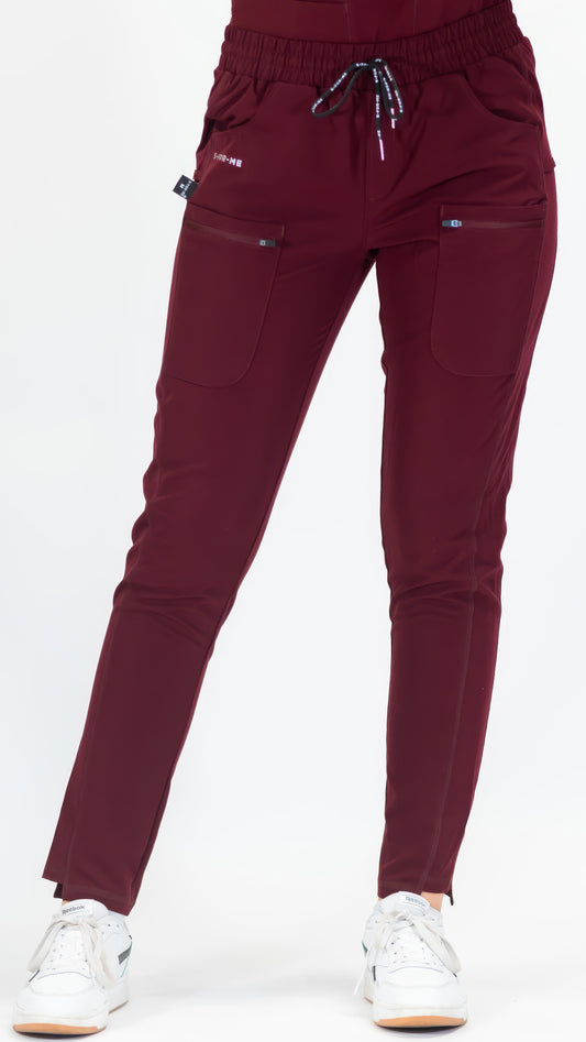 Women’s Waterproof Burgundy Pants, Scrubs Style 300