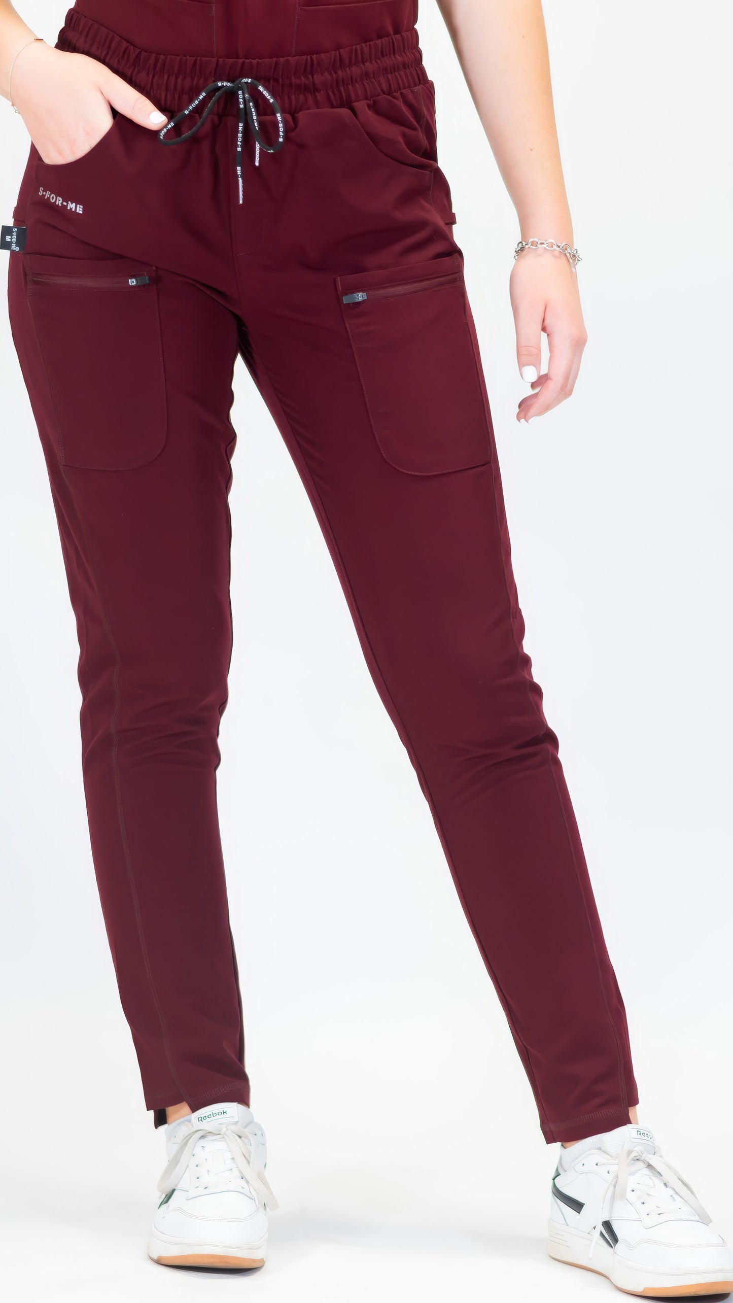 Women’s Waterproof Burgundy Pants, Scrubs Style 300