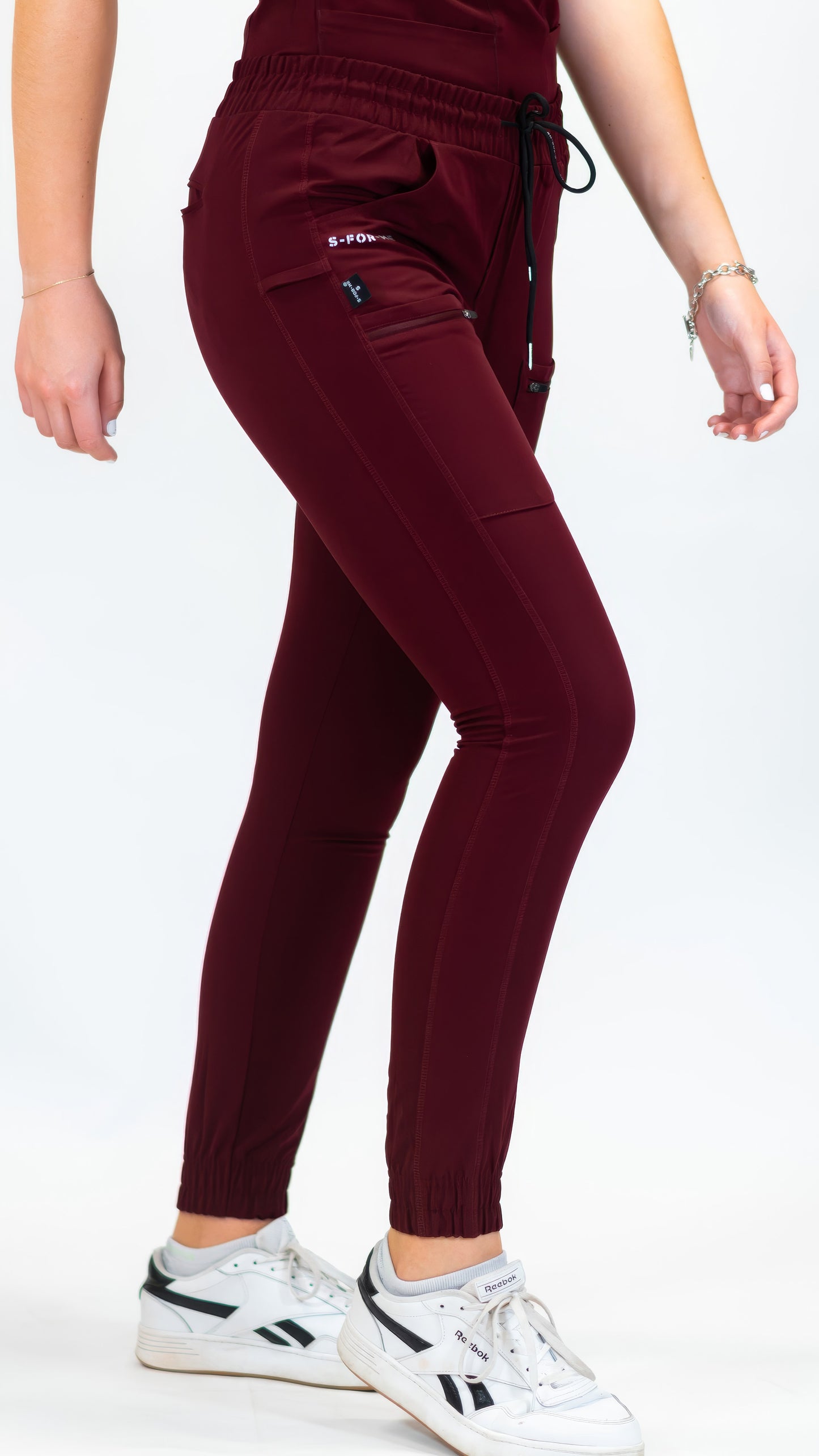 Women’s Waterproof Burgundy Jogger, Scrubs Style 300