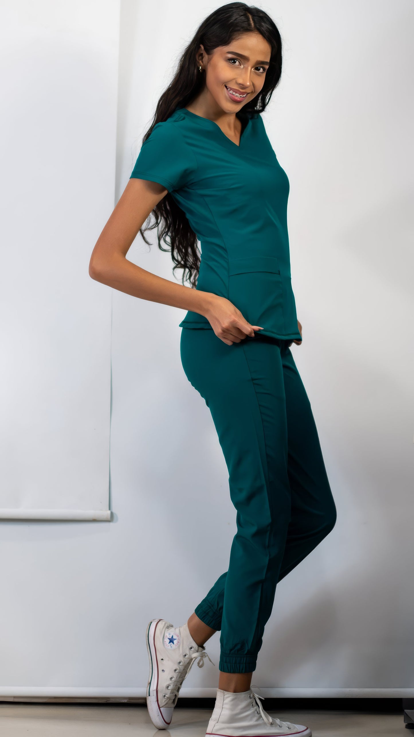 Women's Top 600 Fways Bottle Green, Scrubs 600