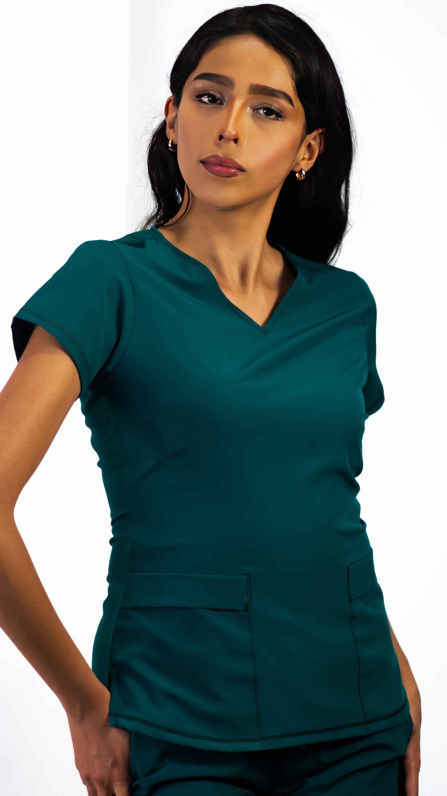 Women's Top 600 Fways Bottle Green, Scrubs 600