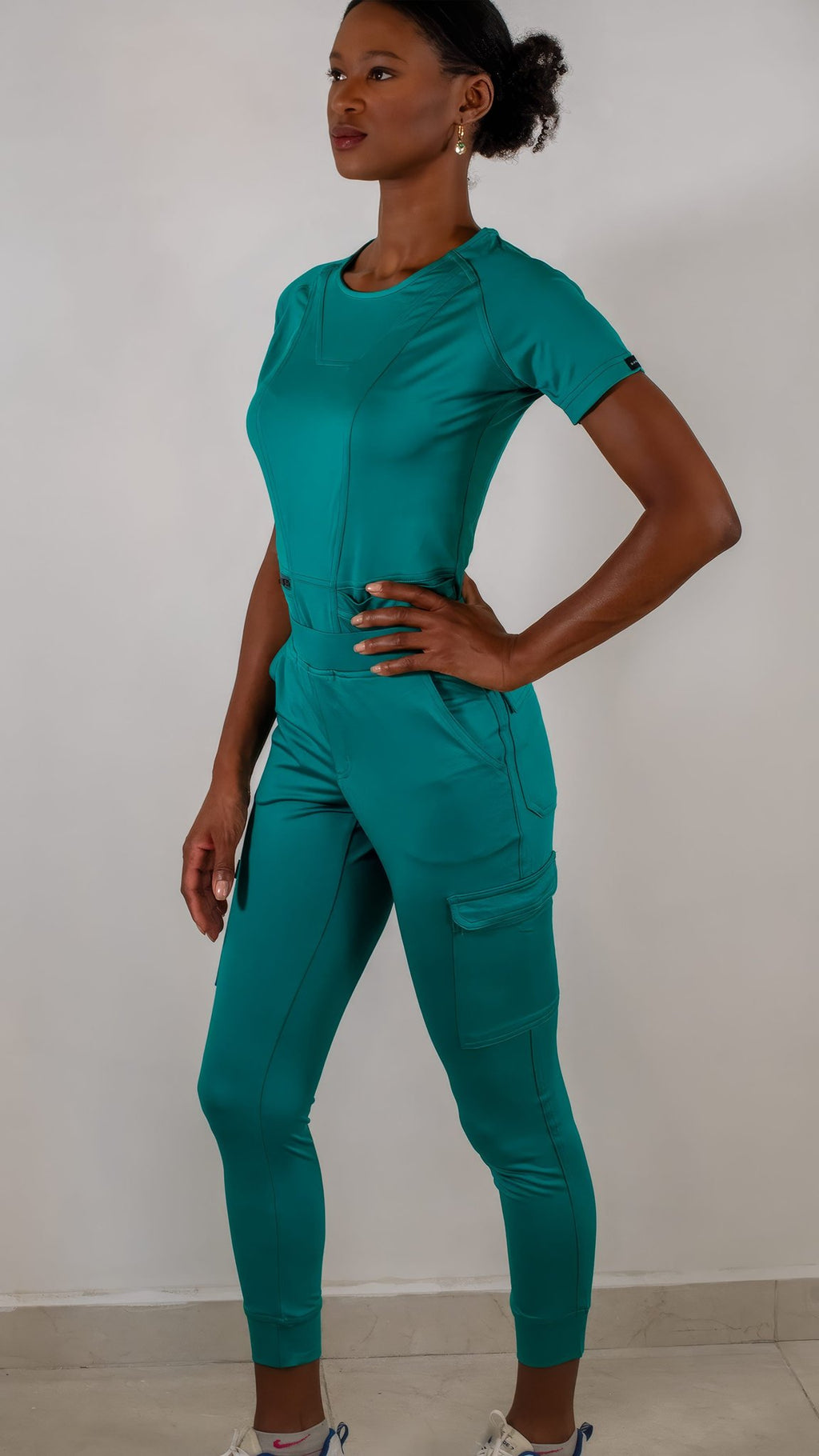 Women's Top 901 Surgical Green, Super Stretch Scrubs