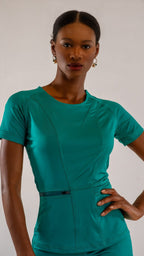 Women's Top 901 Surgical Green, Super Stretch Scrubs