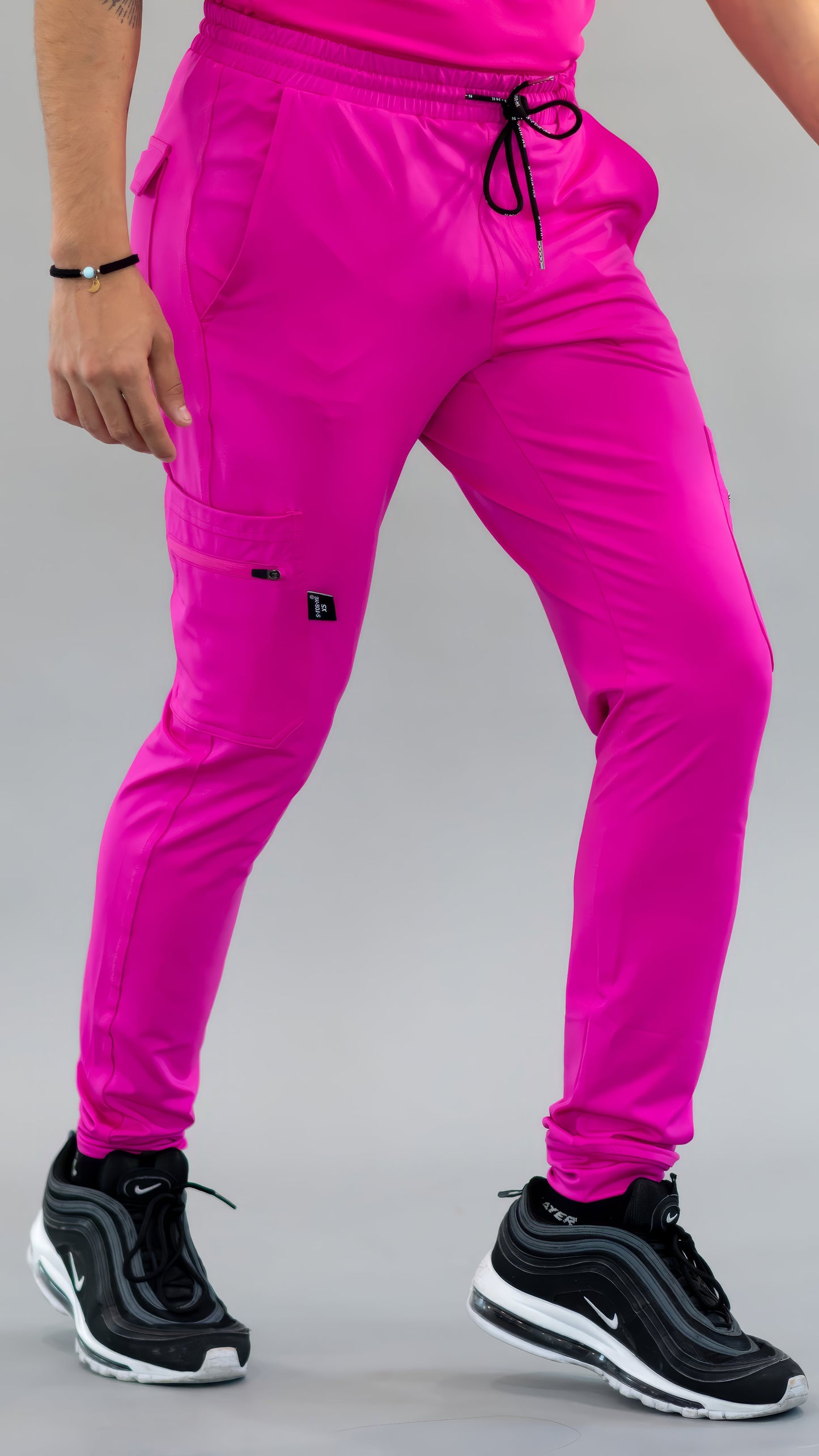 Men's Jogger Pants 901 Hot Pink Super Stretch