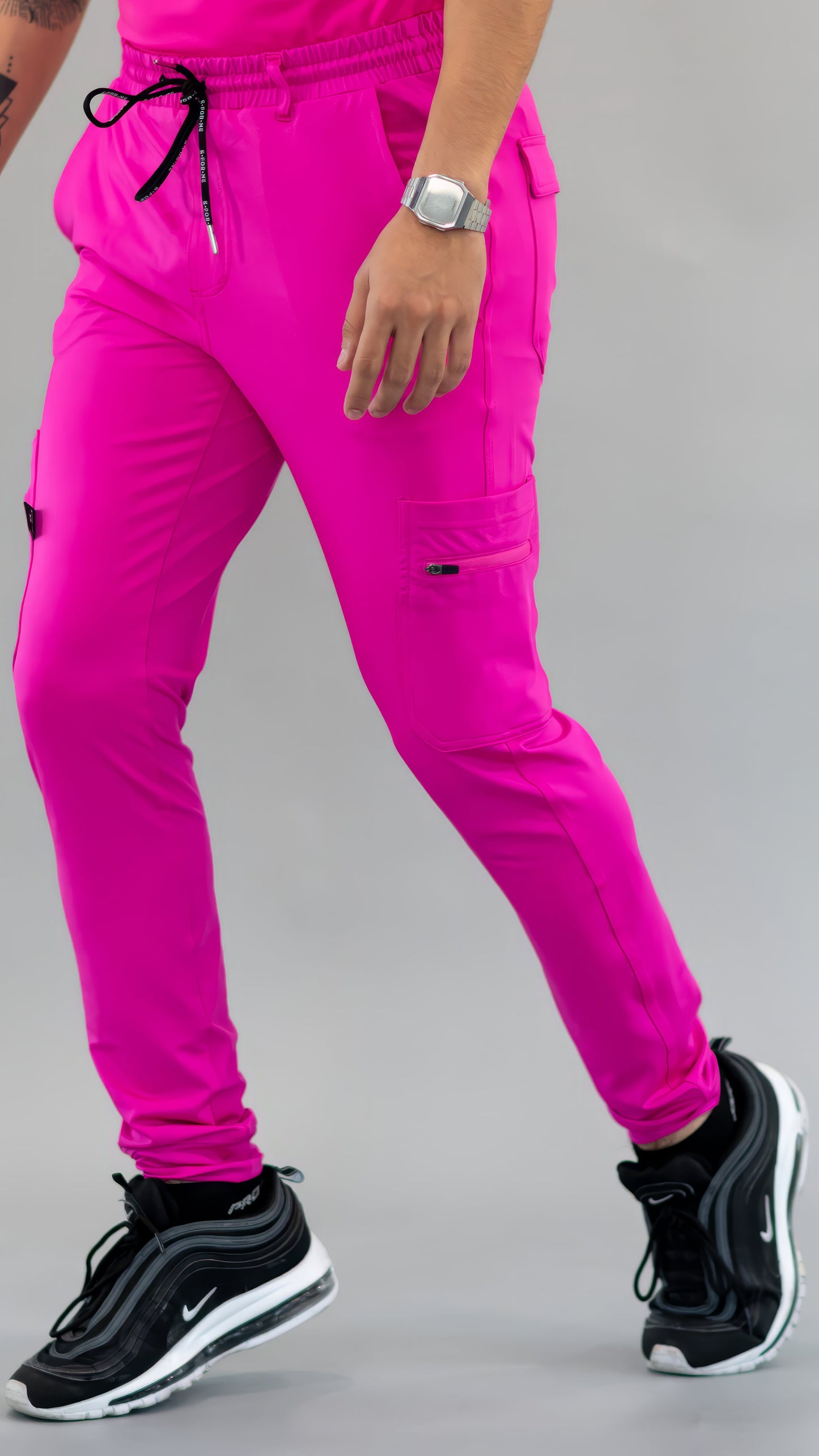 Men's Jogger Pants 901 Hot Pink Super Stretch