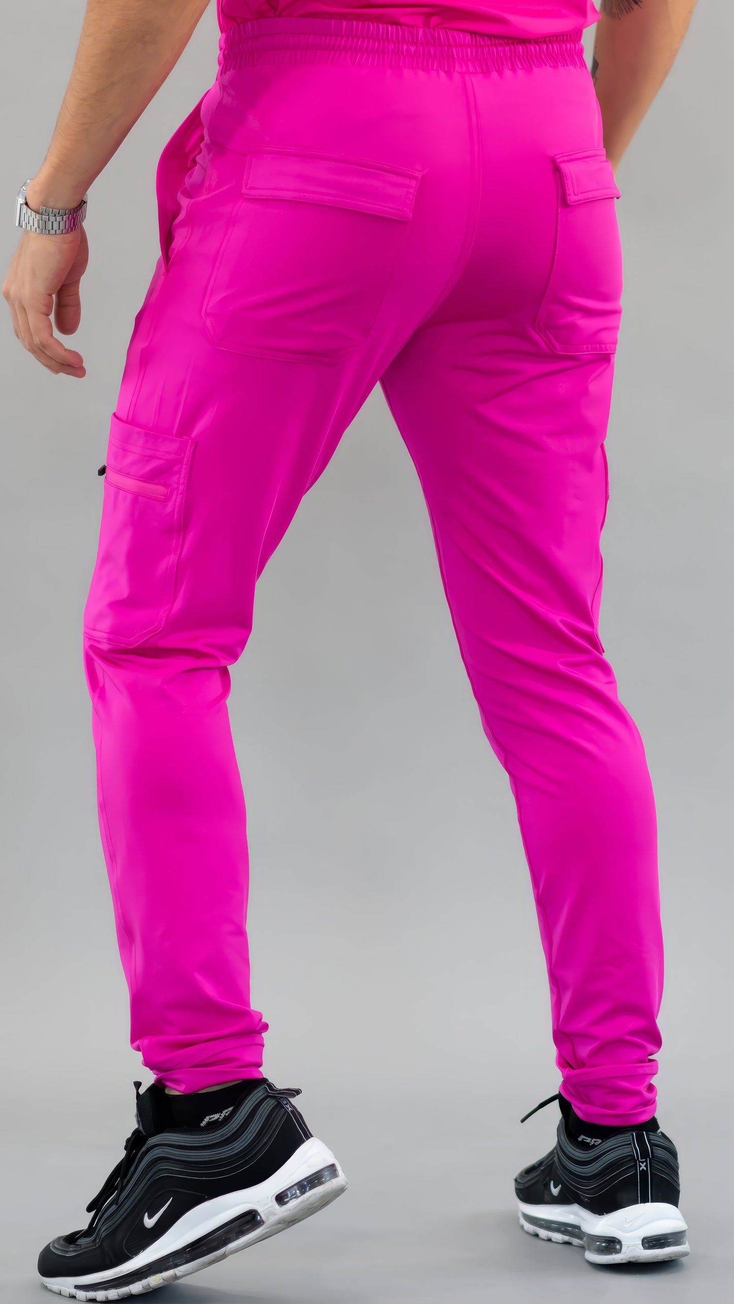 Men's Jogger Pants 901 Hot Pink Super Stretch