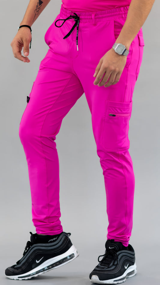 Men's Jogger Pants 901 Hot Pink Super Stretch