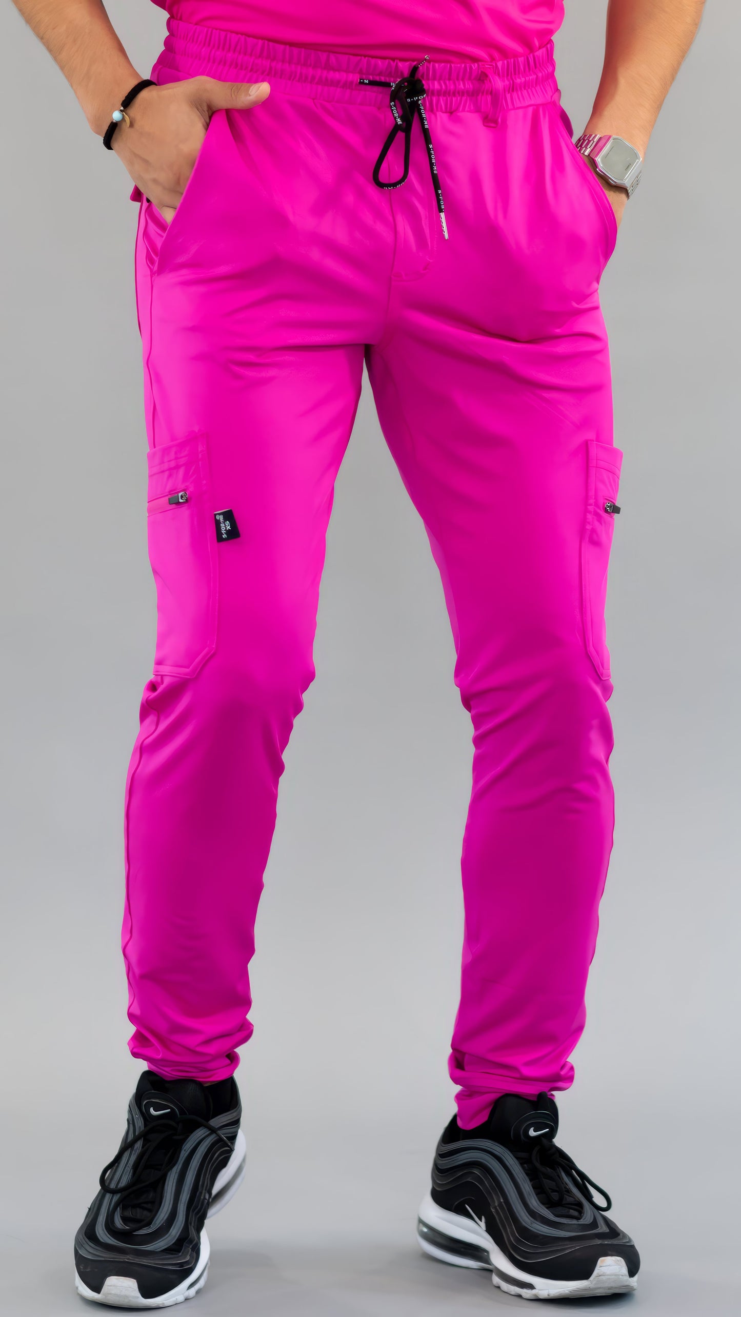 Men's Jogger Pants 901 Hot Pink Super Stretch