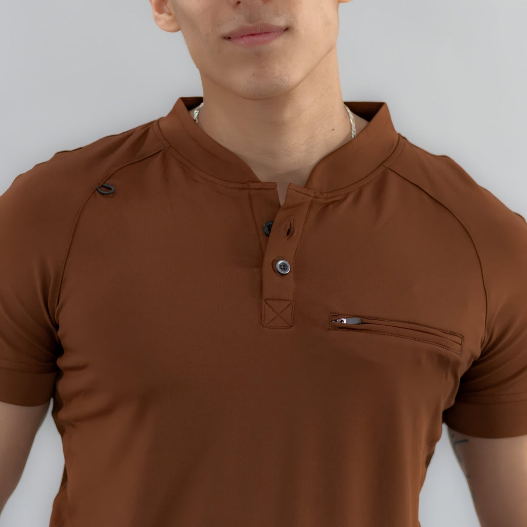 Men's Top 901 Brown Super Stretch, Scrubs 901