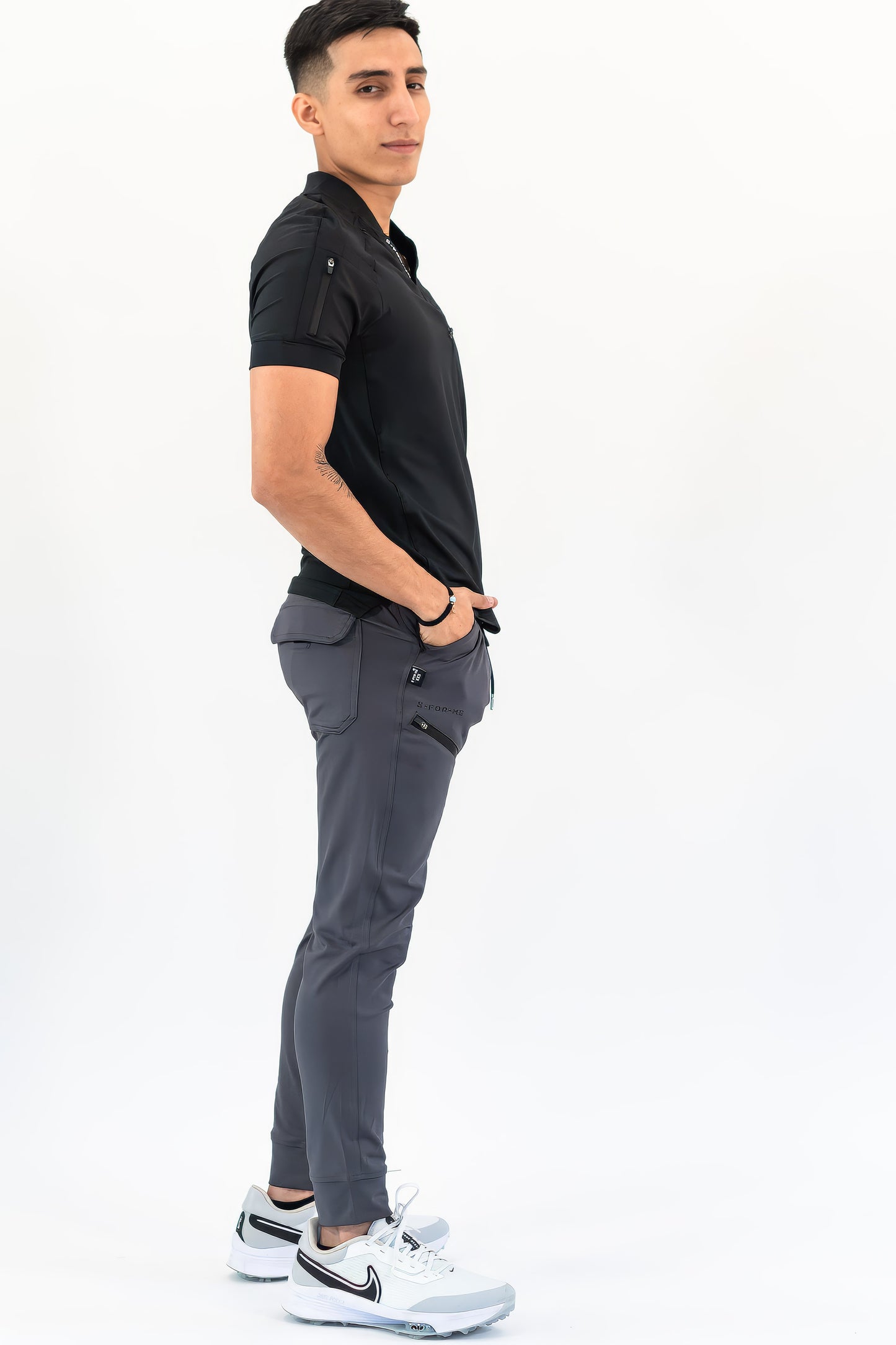 Men's Top 905 Black, Scrubs Super Stretch