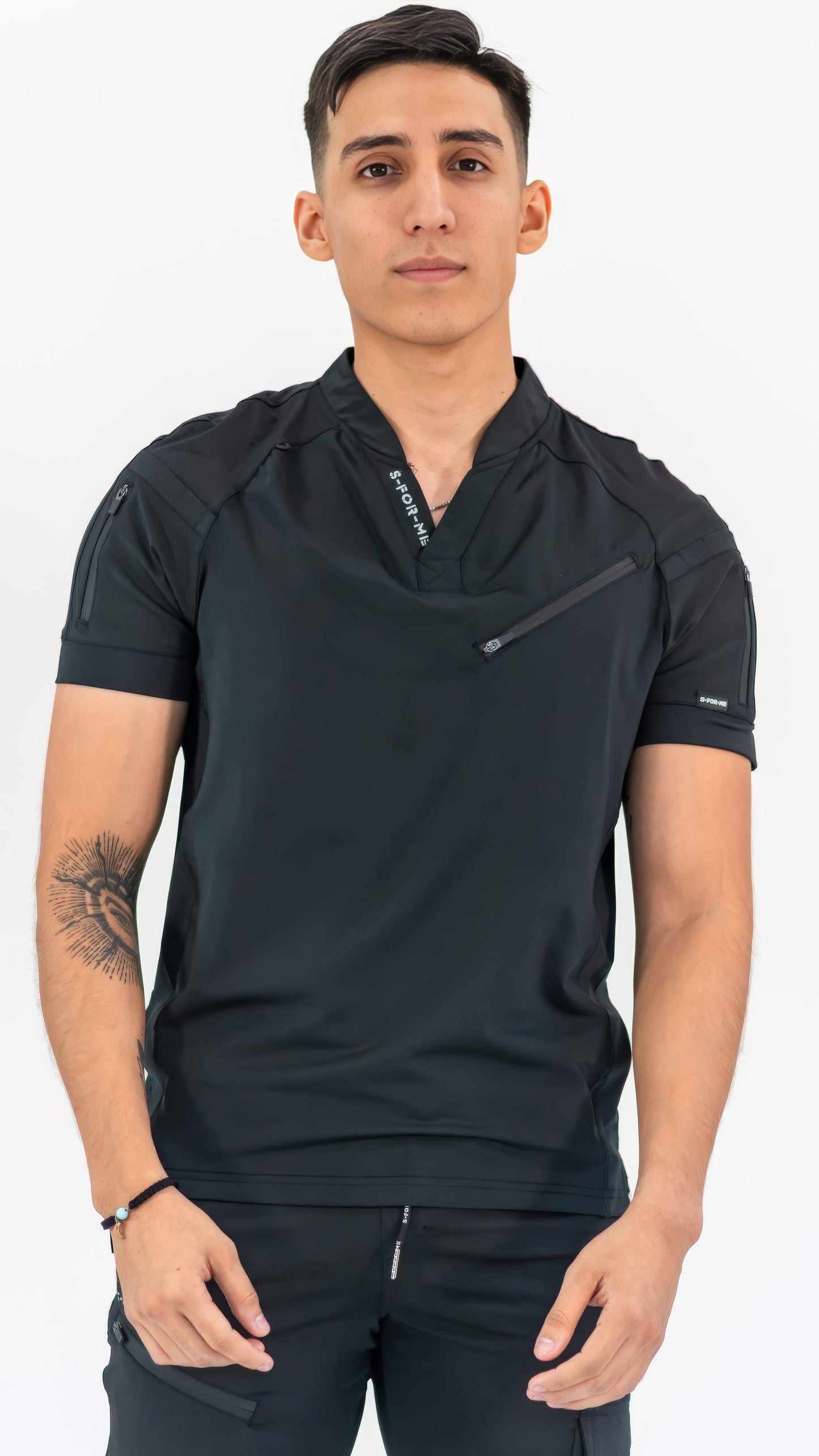 Men's Top 905 Black, Scrubs Super Stretch