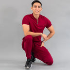 Men's Top 920 Burgundy Super Stretch