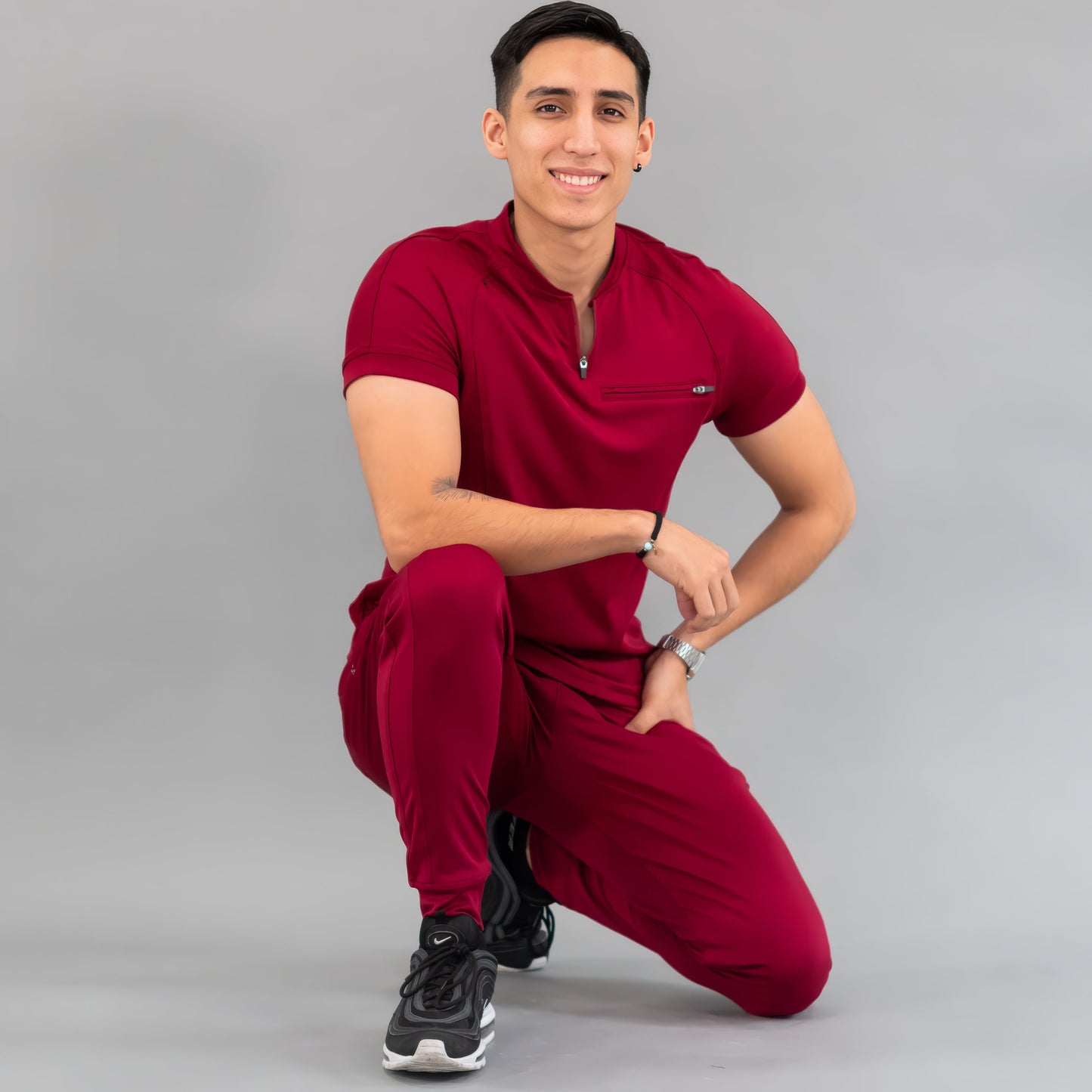 Men's Top 920 Burgundy Super Stretch