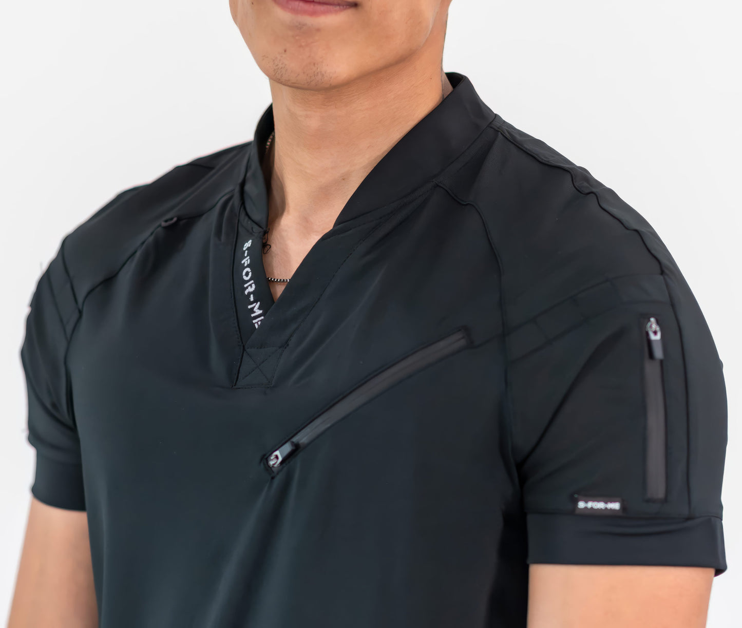 Men's Top 905 Black, Scrubs Super Stretch