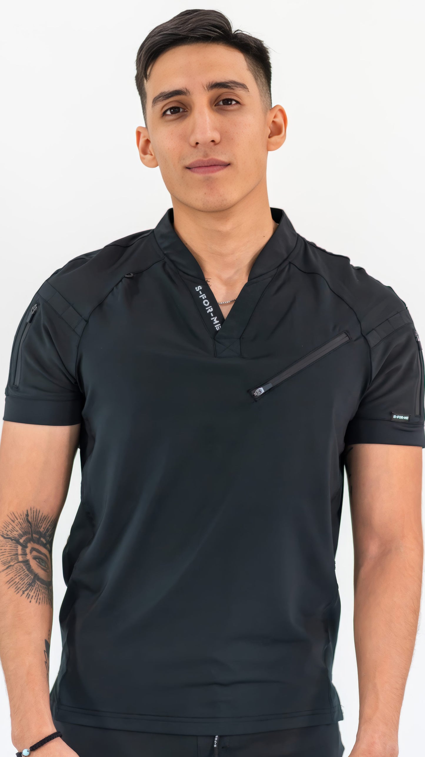 Men's Top 905 Black, Scrubs Super Stretch