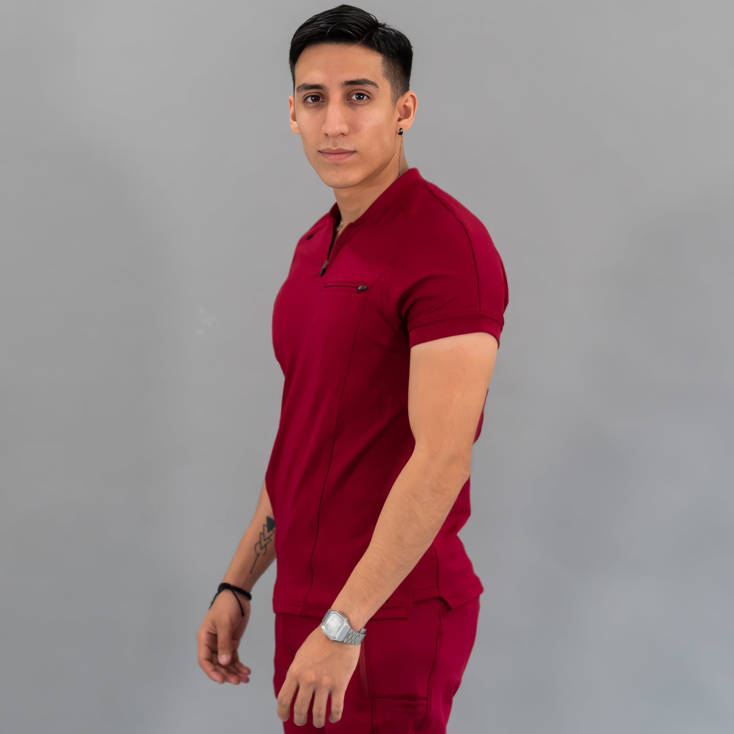 Men's Top 920 Burgundy Super Stretch