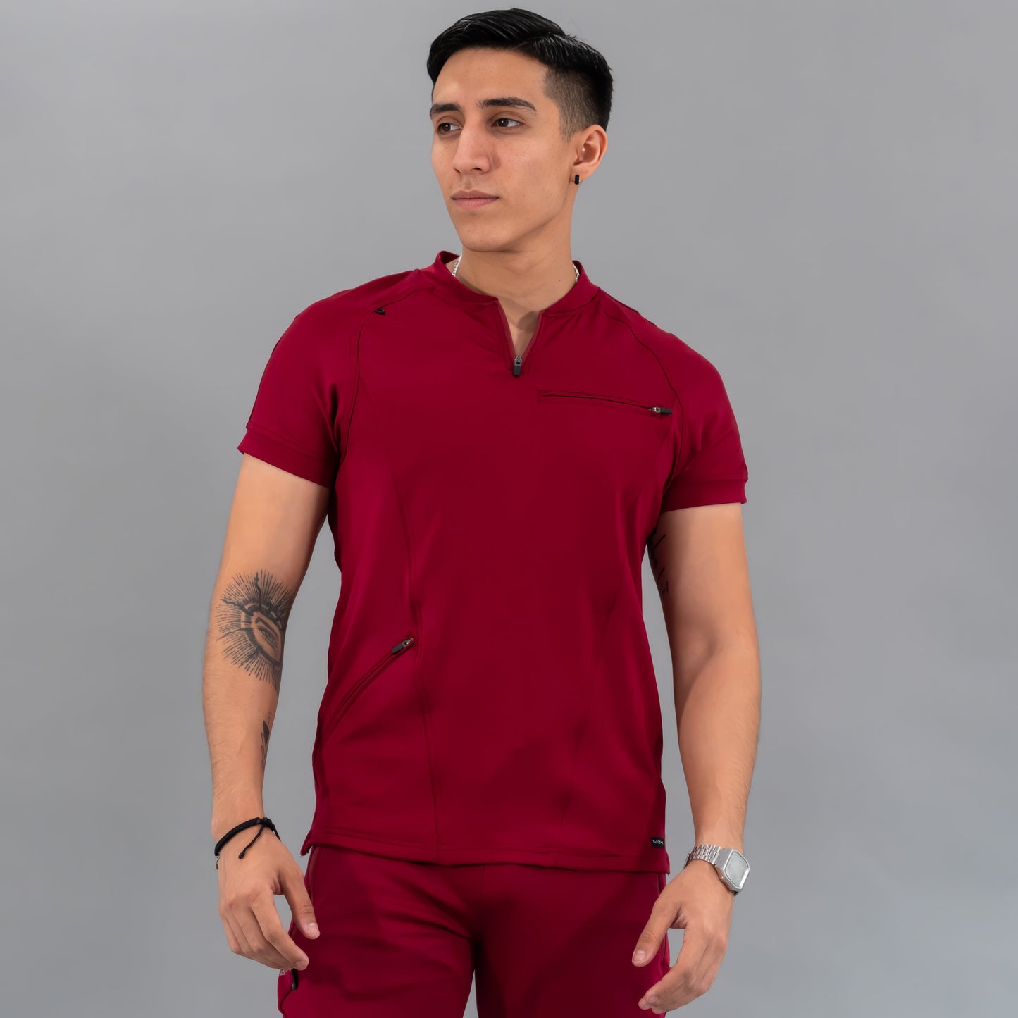 Men's Top 920 Burgundy Super Stretch