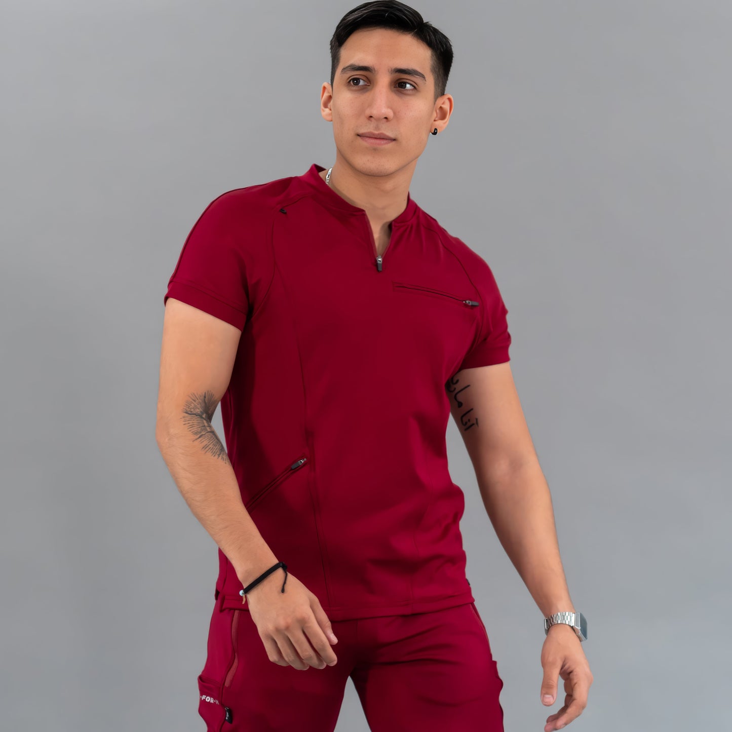 Men's Top 920 Burgundy Super Stretch