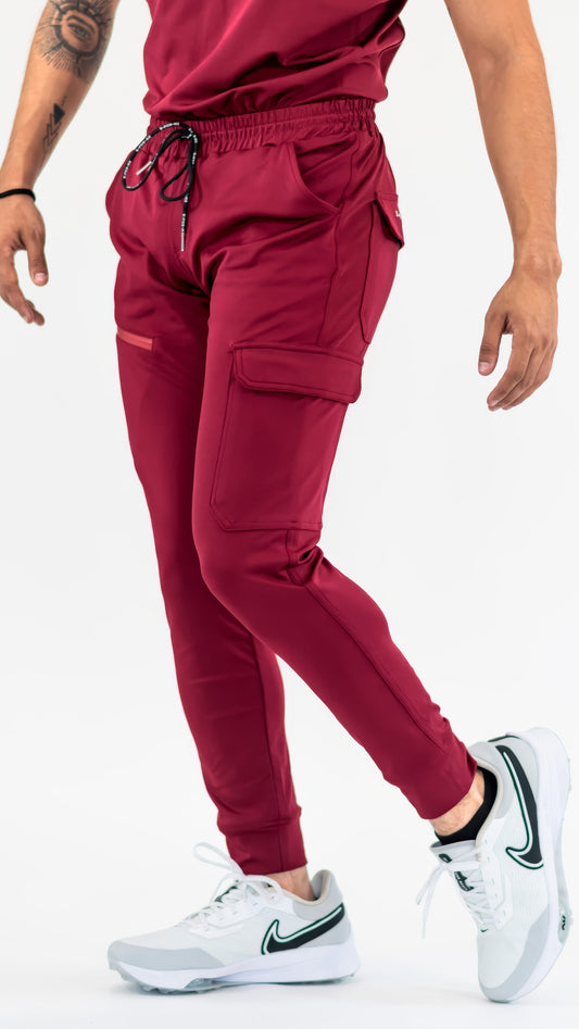 Men's Jogger 905 Burgundy, Scrubs Super Stretch