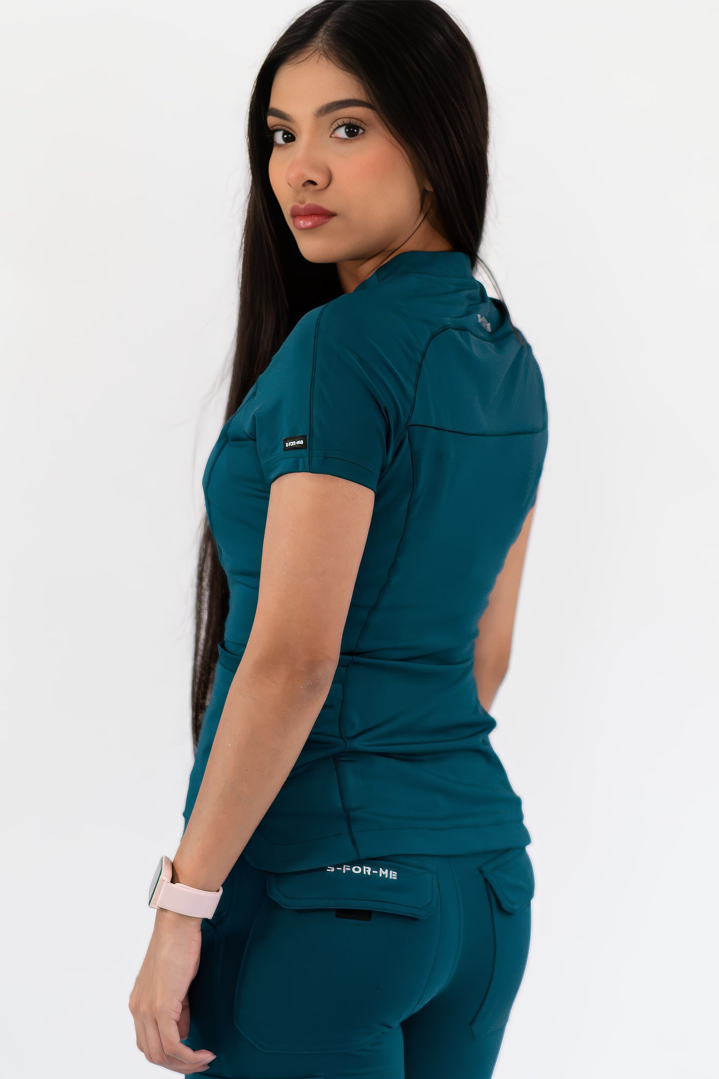 Women’s Top 905 Caribbean Blue, Super Stretch Scrubs