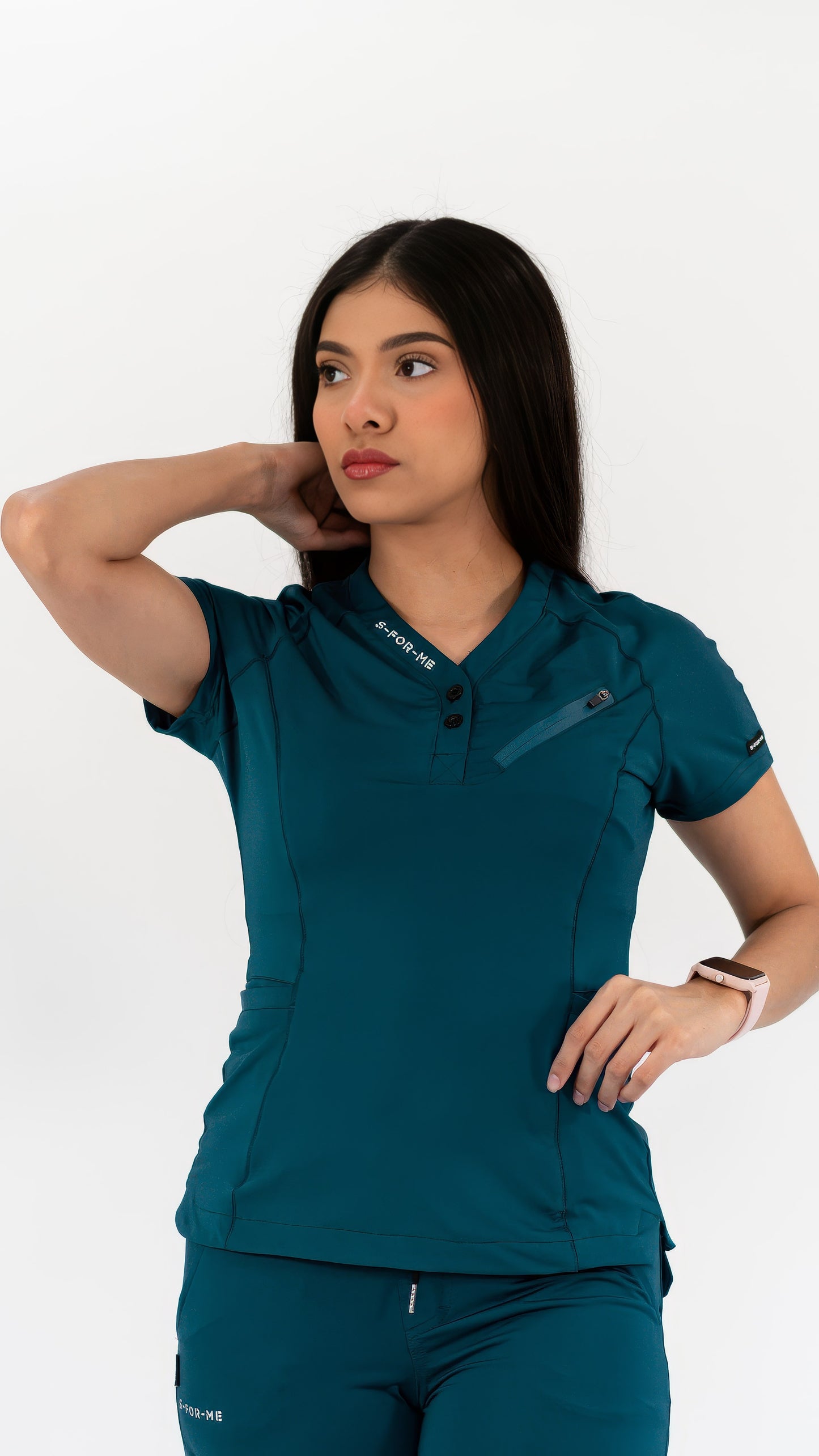 Women’s Top 905 Caribbean Blue, Super Stretch Scrubs