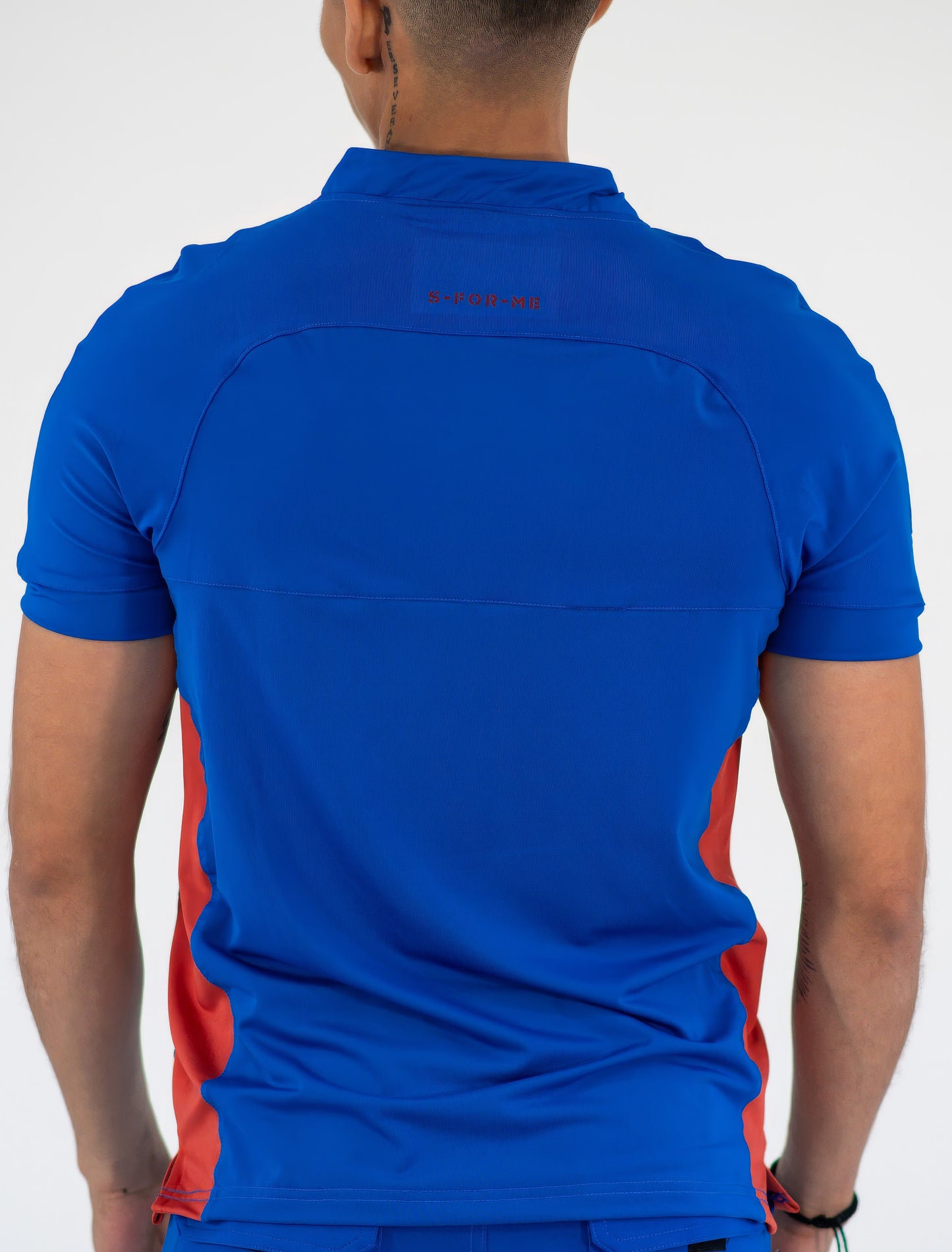 Men's Top 905 Royal Blue/Chedron, Super Stretch Scrubs