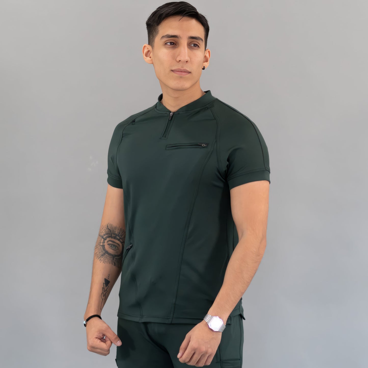 Men's Scrub Top 920 Super Stretch Green