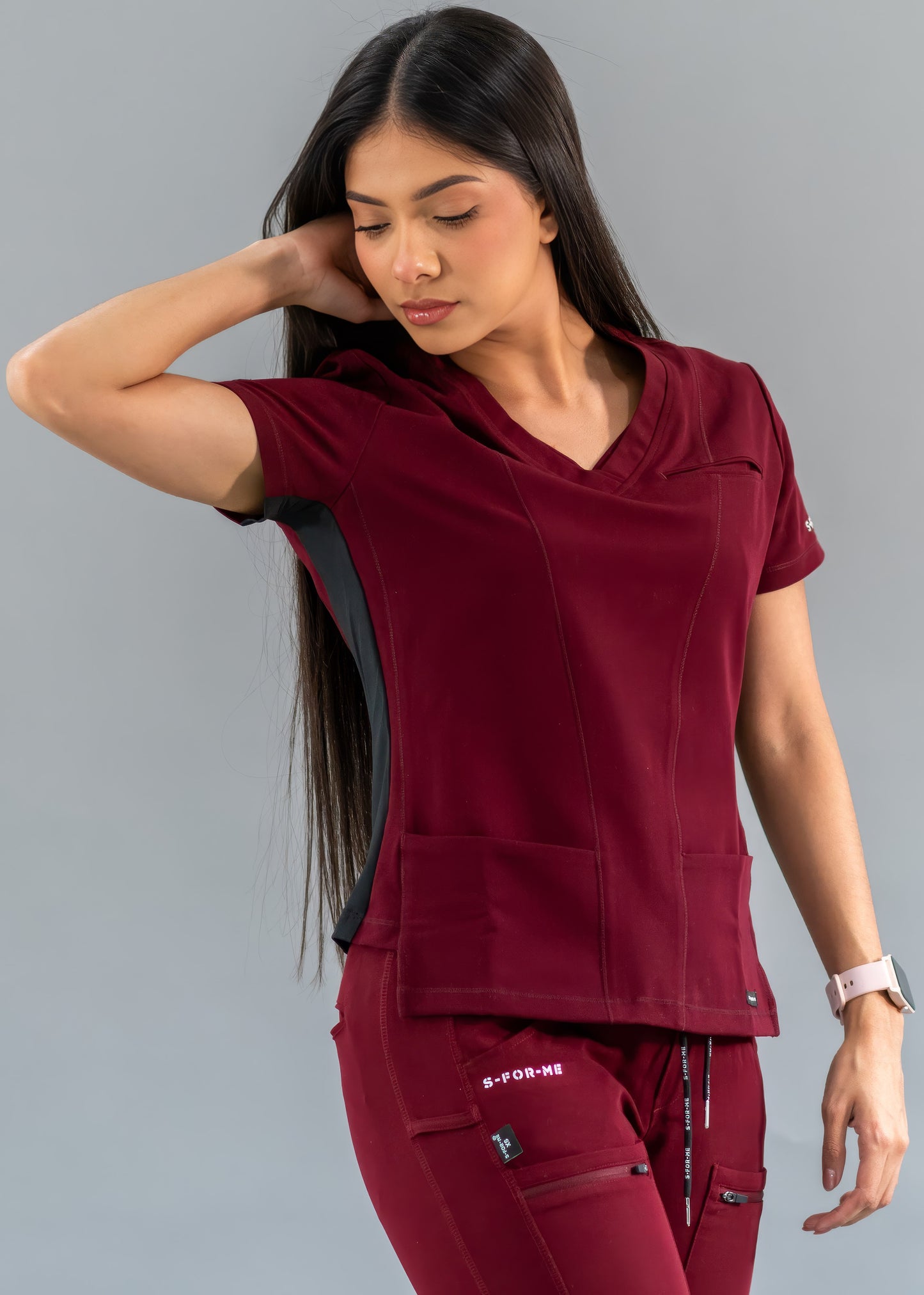 Women’s Waterproof 301 Burgundy/Black Top, Scrubs style 301