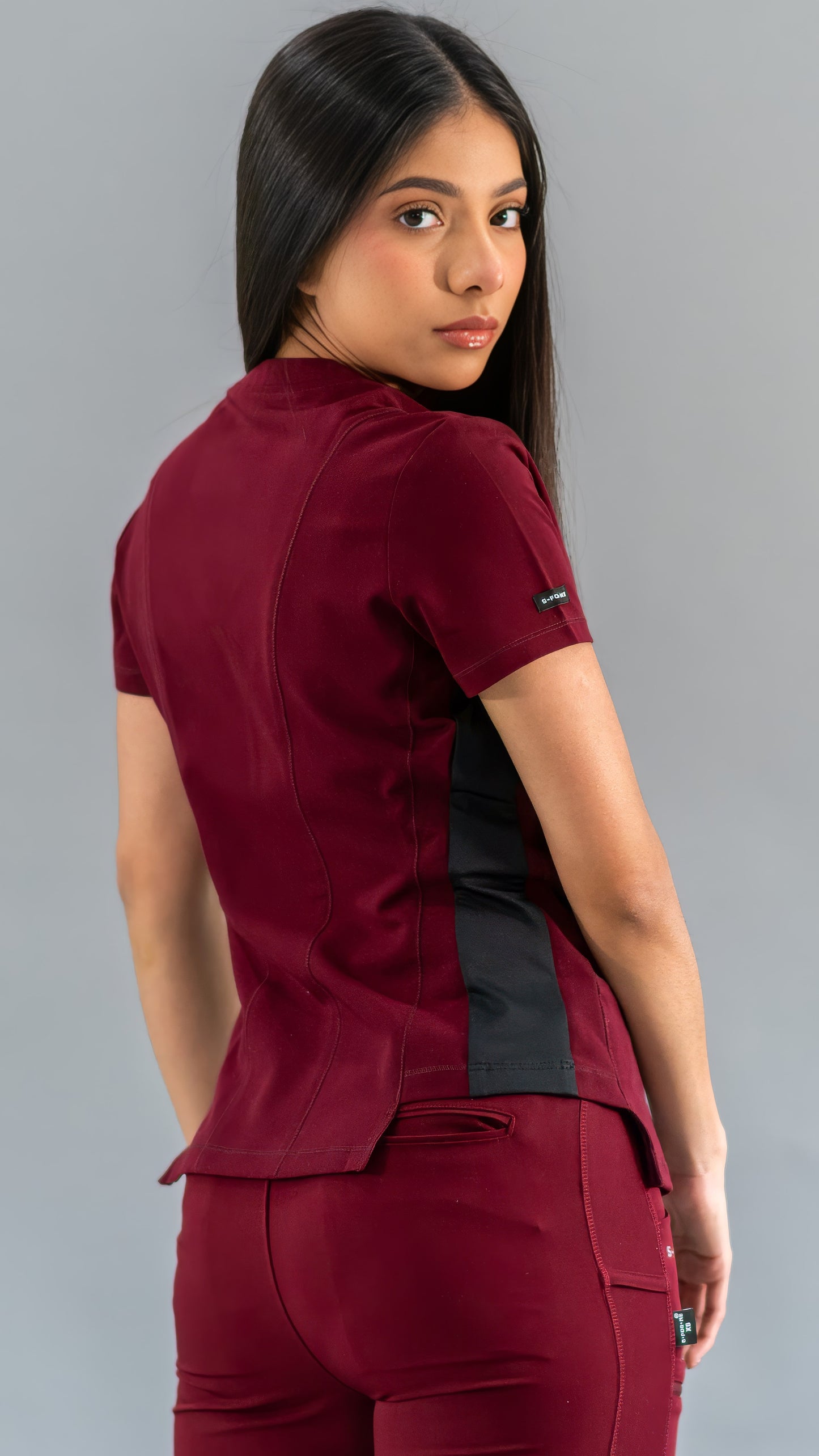 Women’s Waterproof 301 Burgundy/Black Top, Scrubs style 301