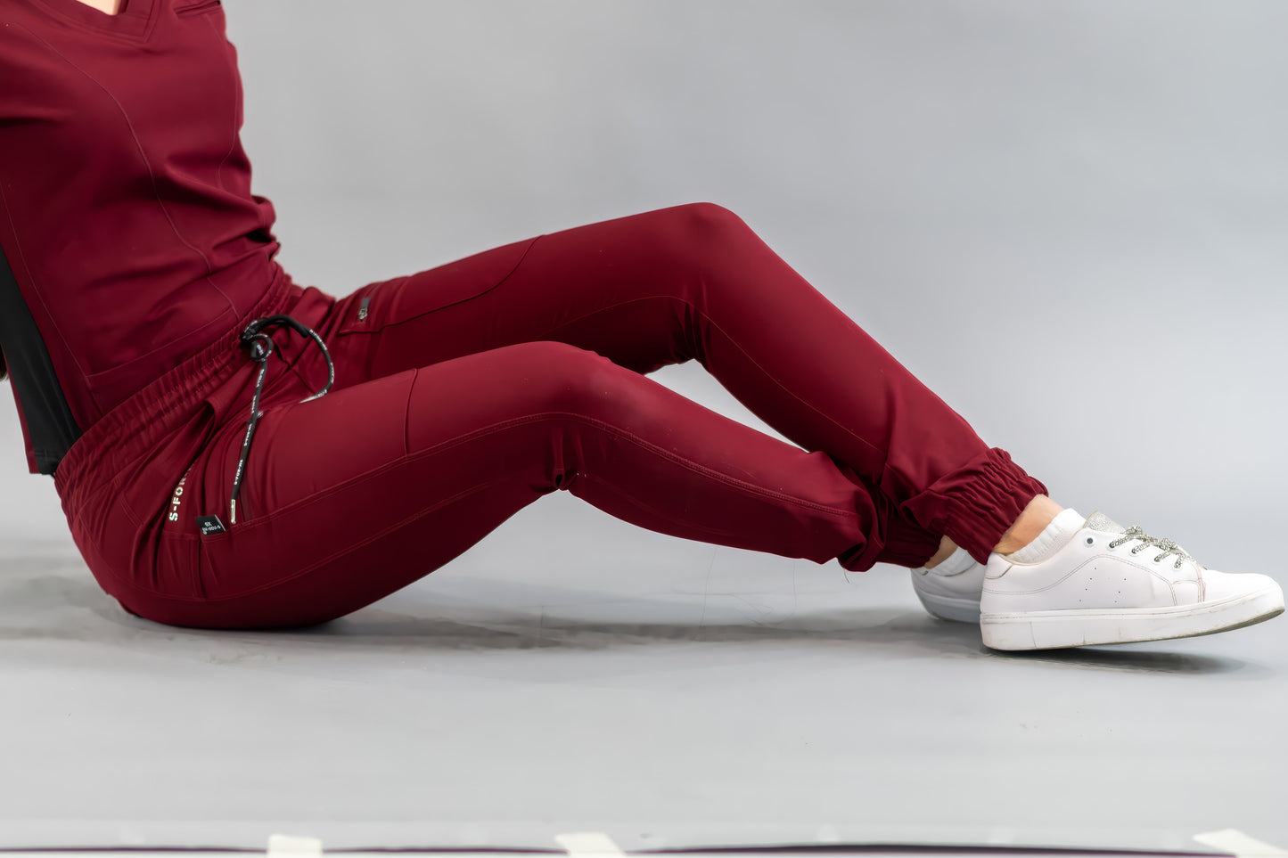 Women’s Waterproof Burgundy Jogger, Scrubs Style 300