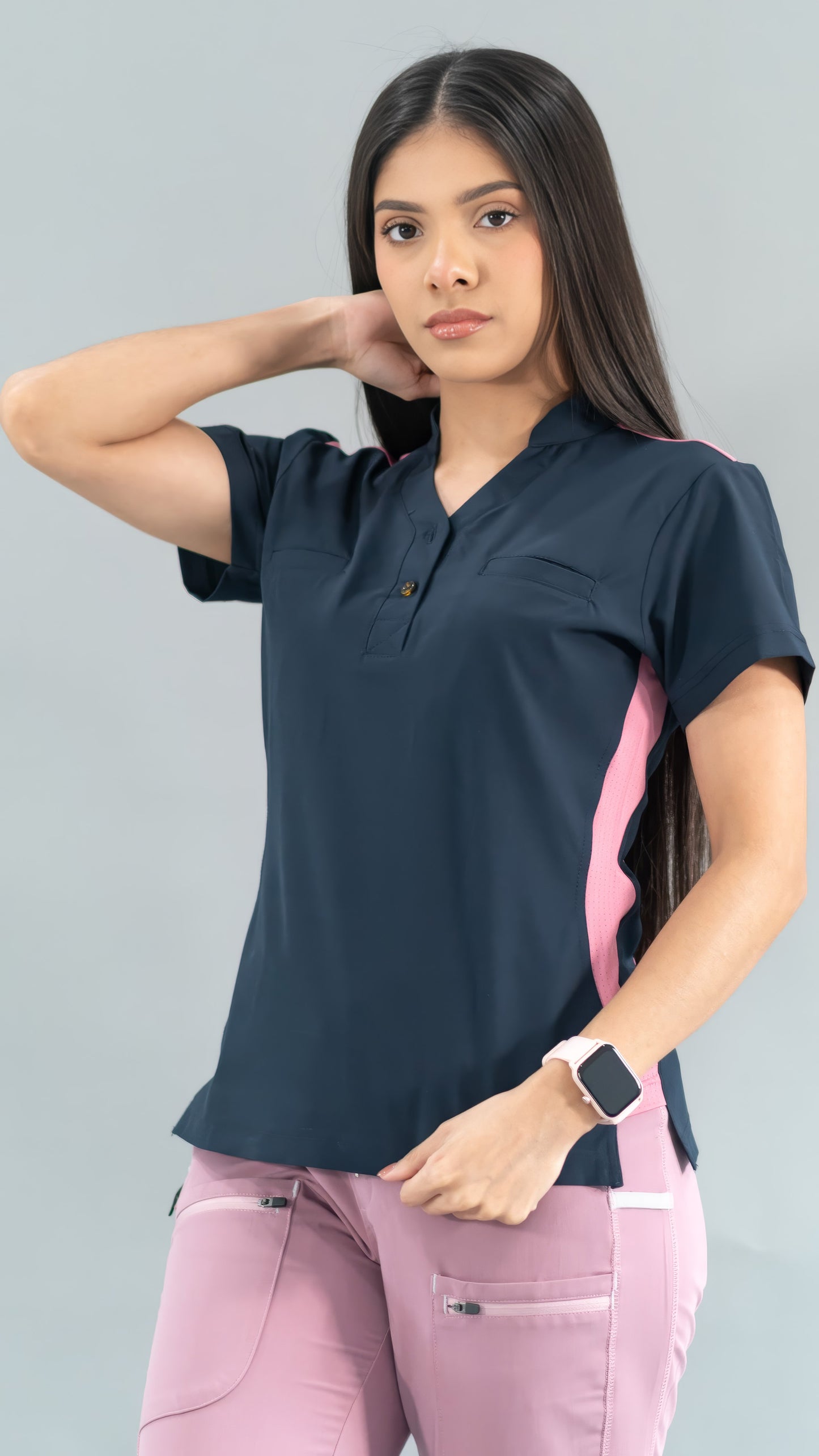 Women's Top Navy/Pink, Scrubs 520