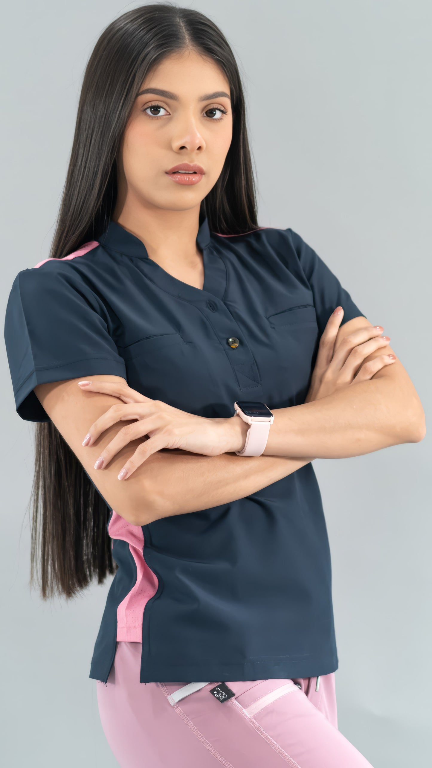 Women's Top Navy/Pink, Scrubs 520