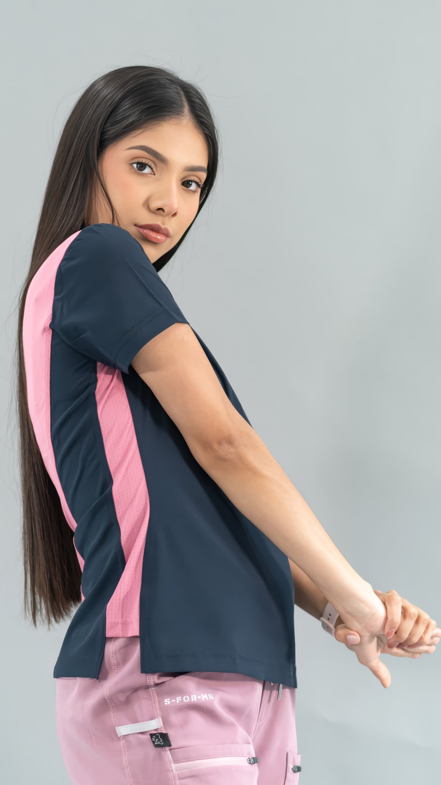 Women's Top Navy/Pink, Scrubs 520