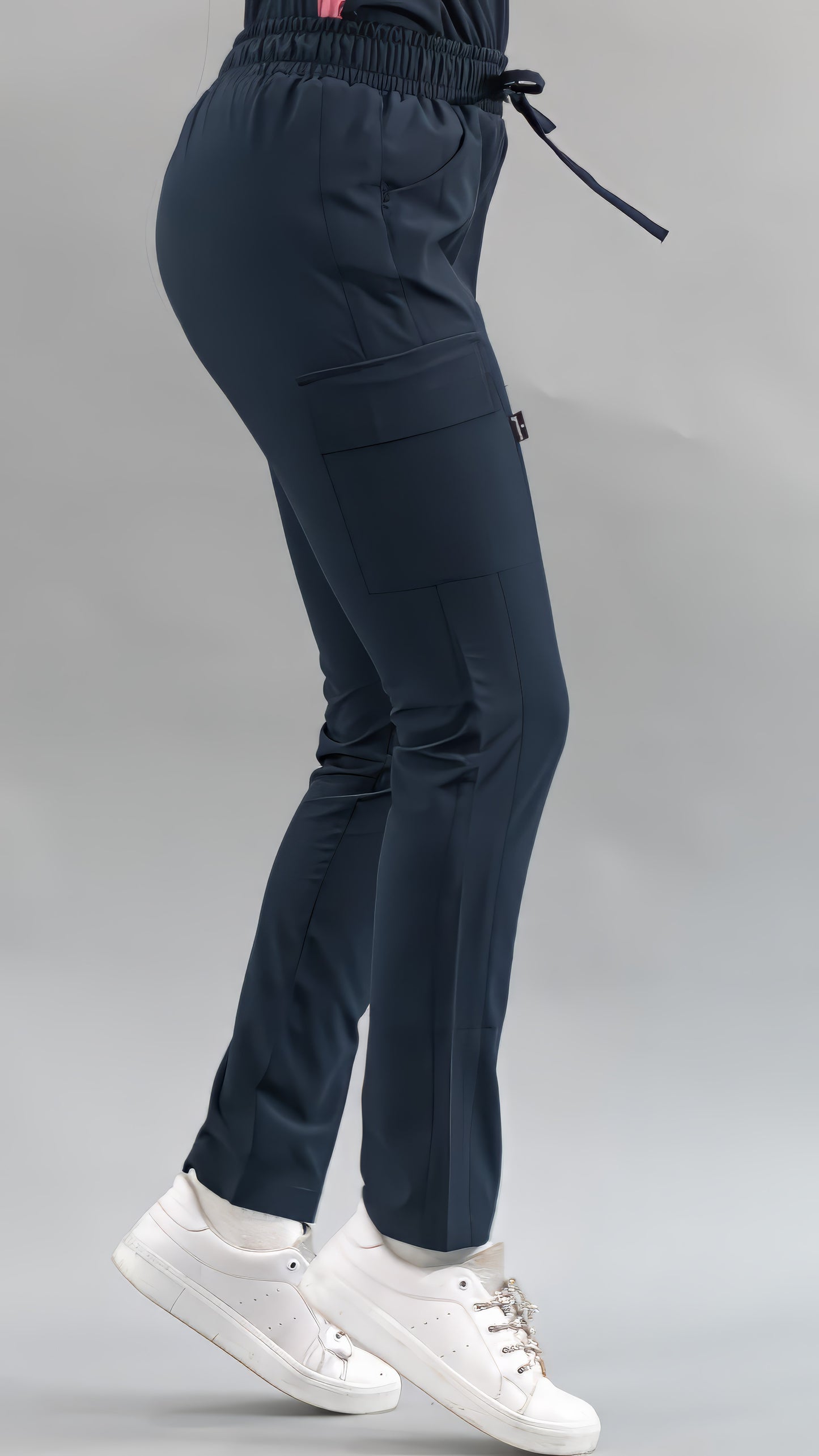 Women's Skinny Navy Pants, Scrubs 520