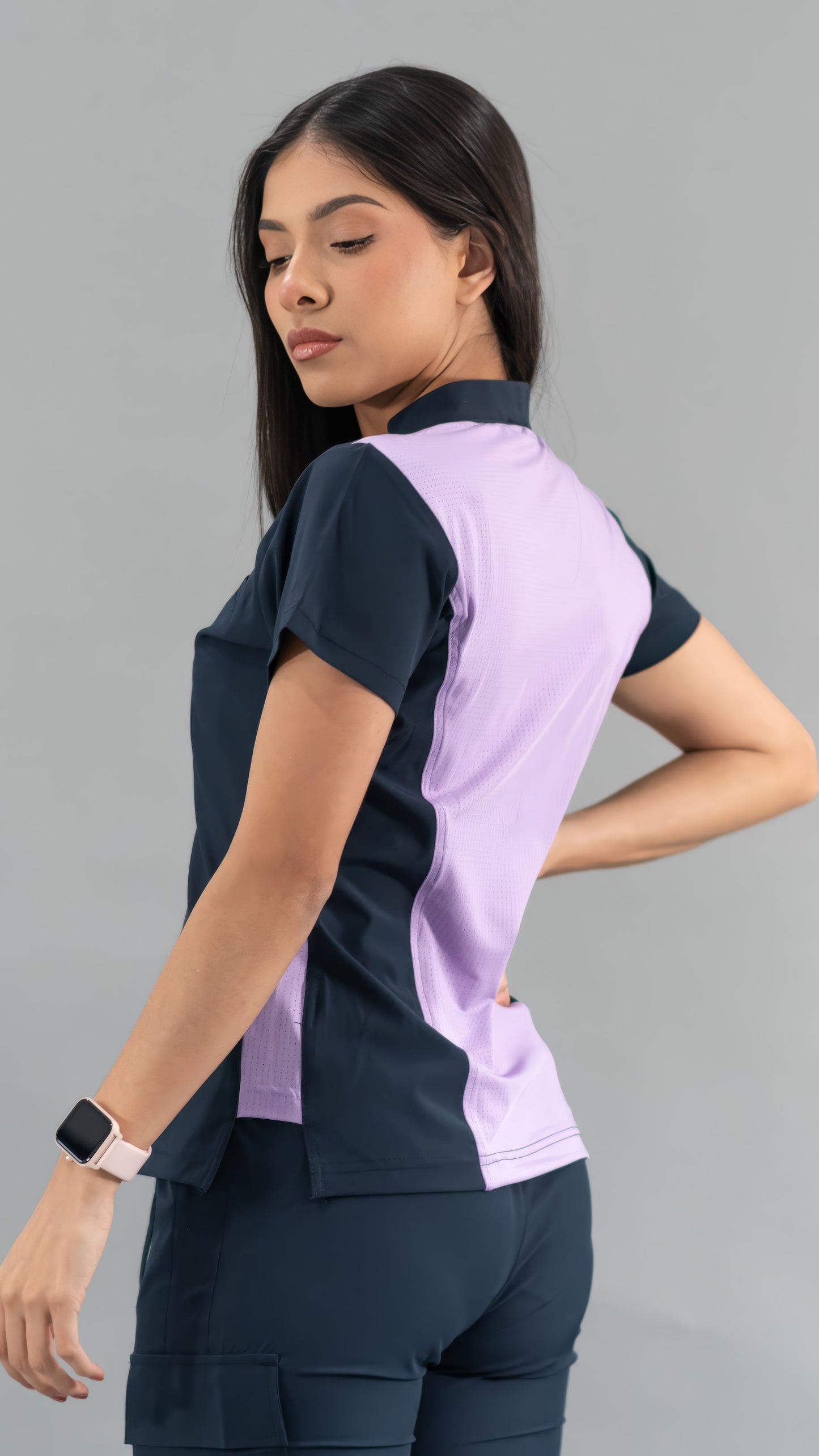 Women's Top Navy/Lilac, Scrubs 520