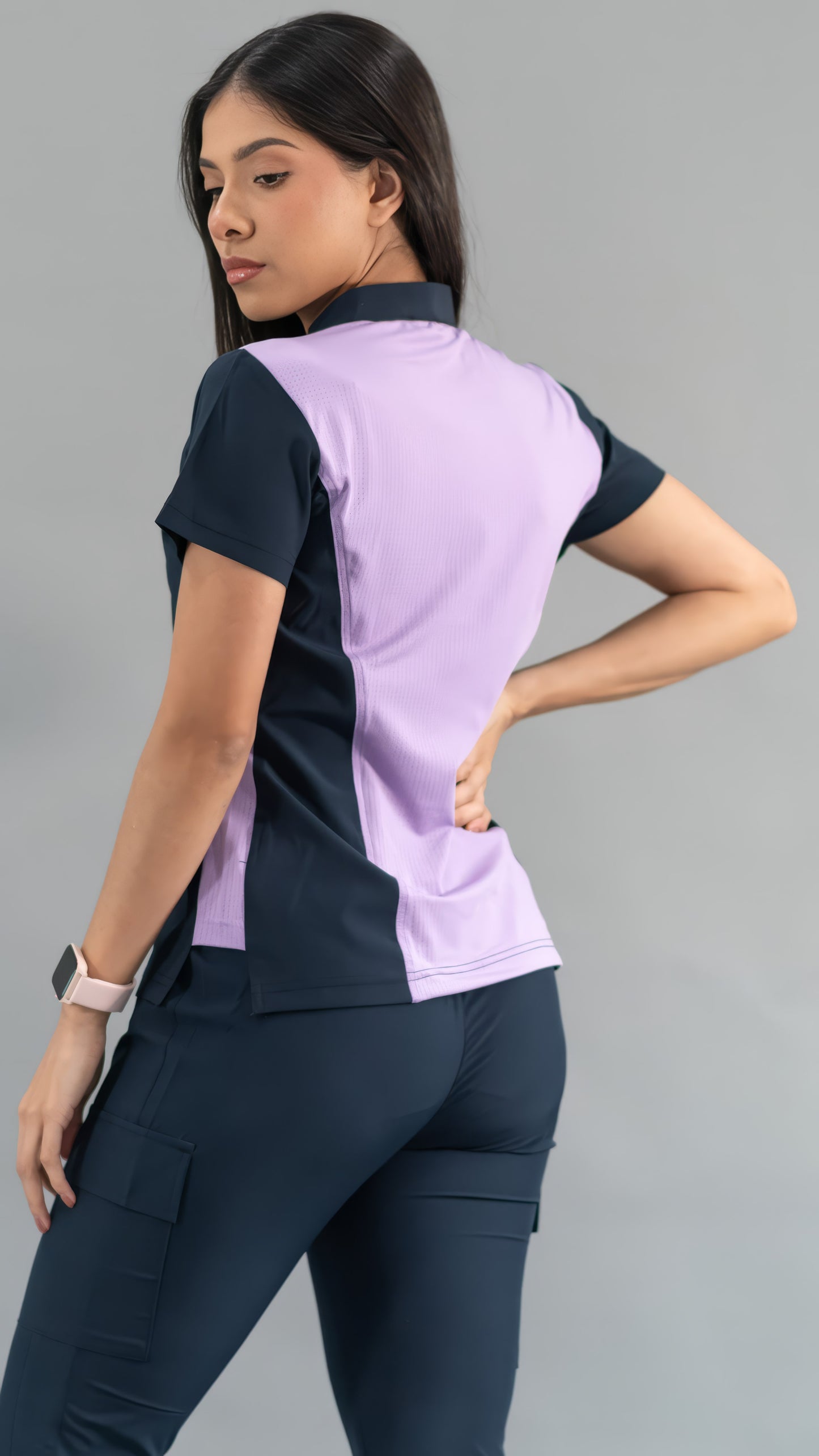 Women's Top Navy/Lilac, Scrubs 520