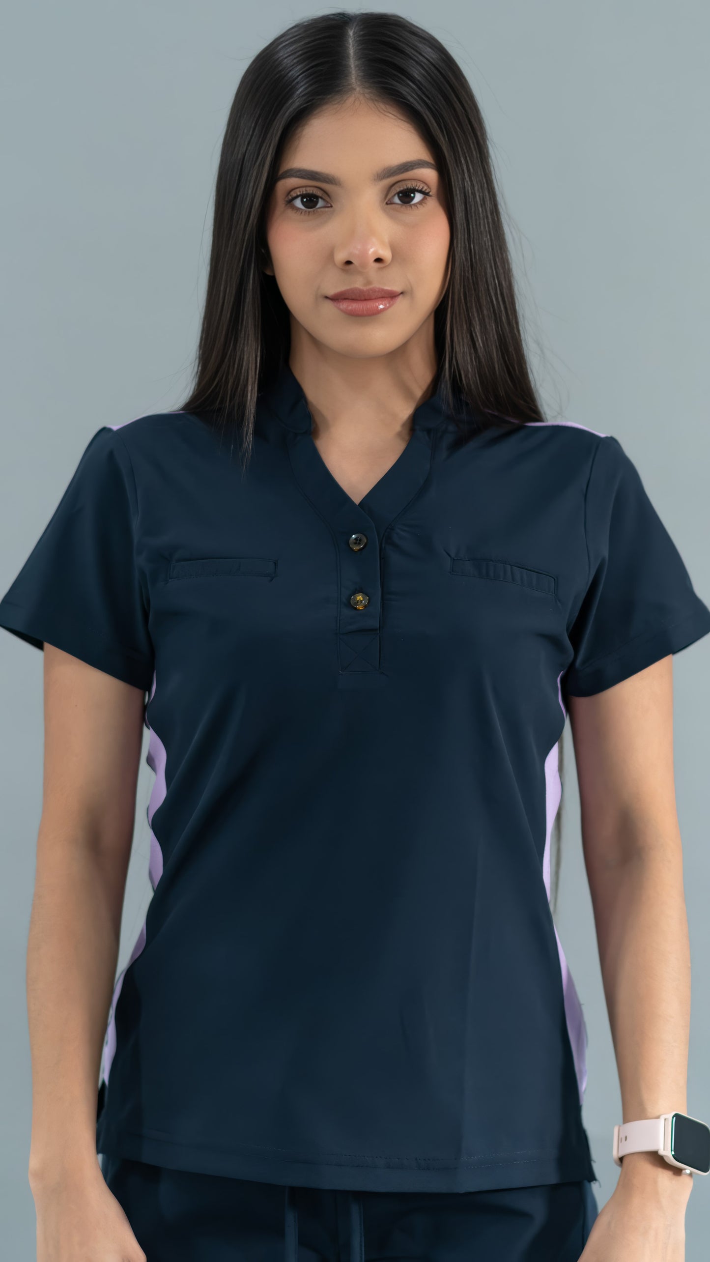 Women's Top Navy/Lilac, Scrubs 520