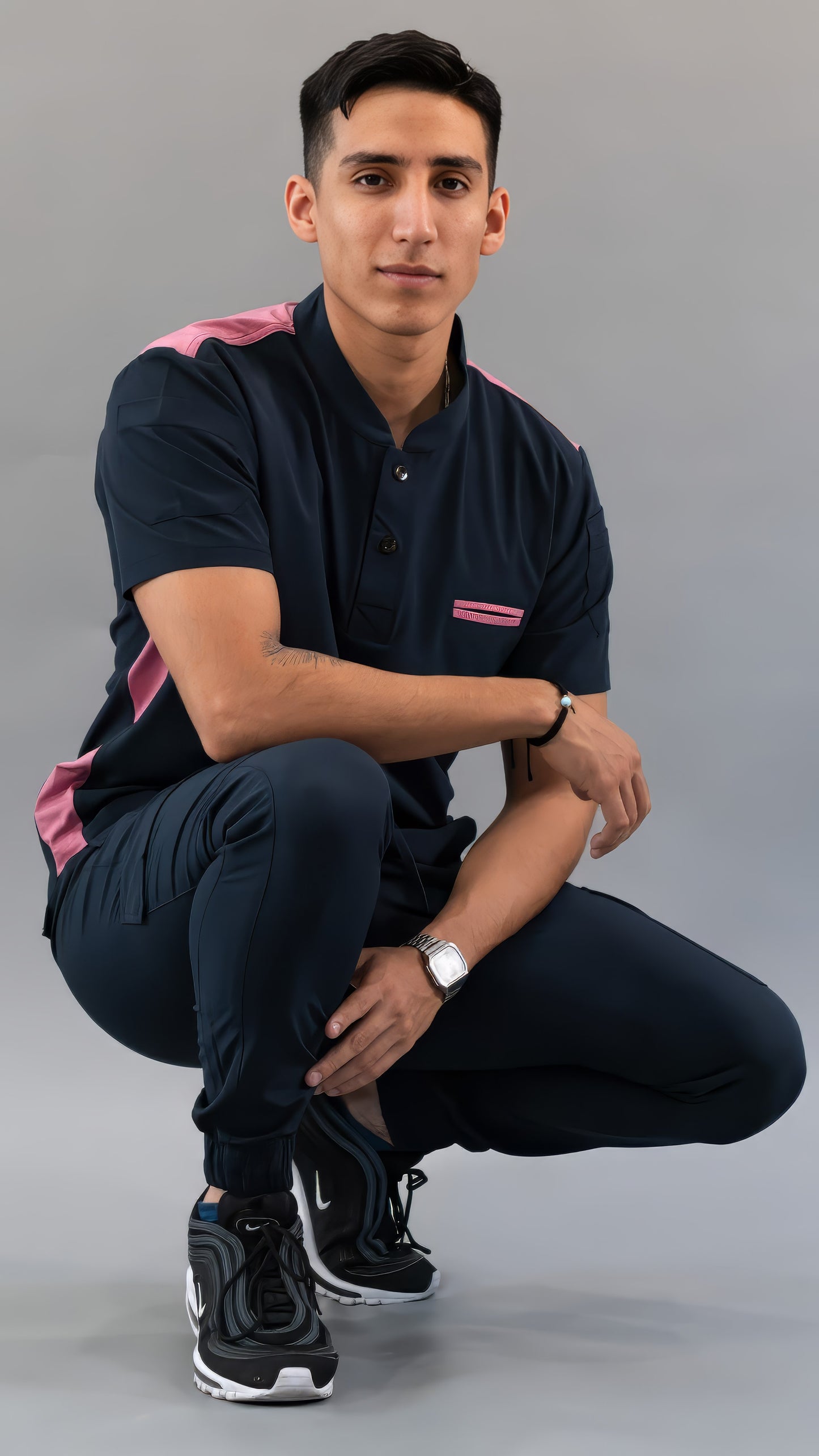 Men's Top Navy/Pink, Scrubs 520